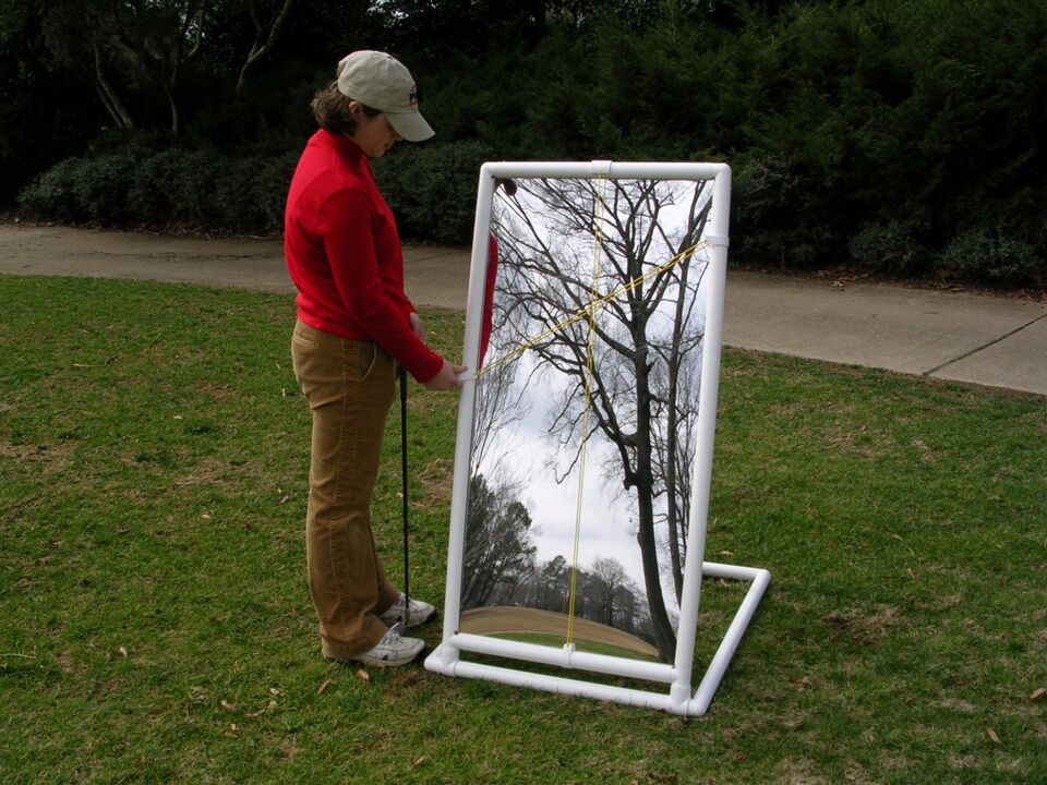 PVC Golf Training Mirror (2'x4') - Full Length Teaching & Training Golf Mirror - Image 8