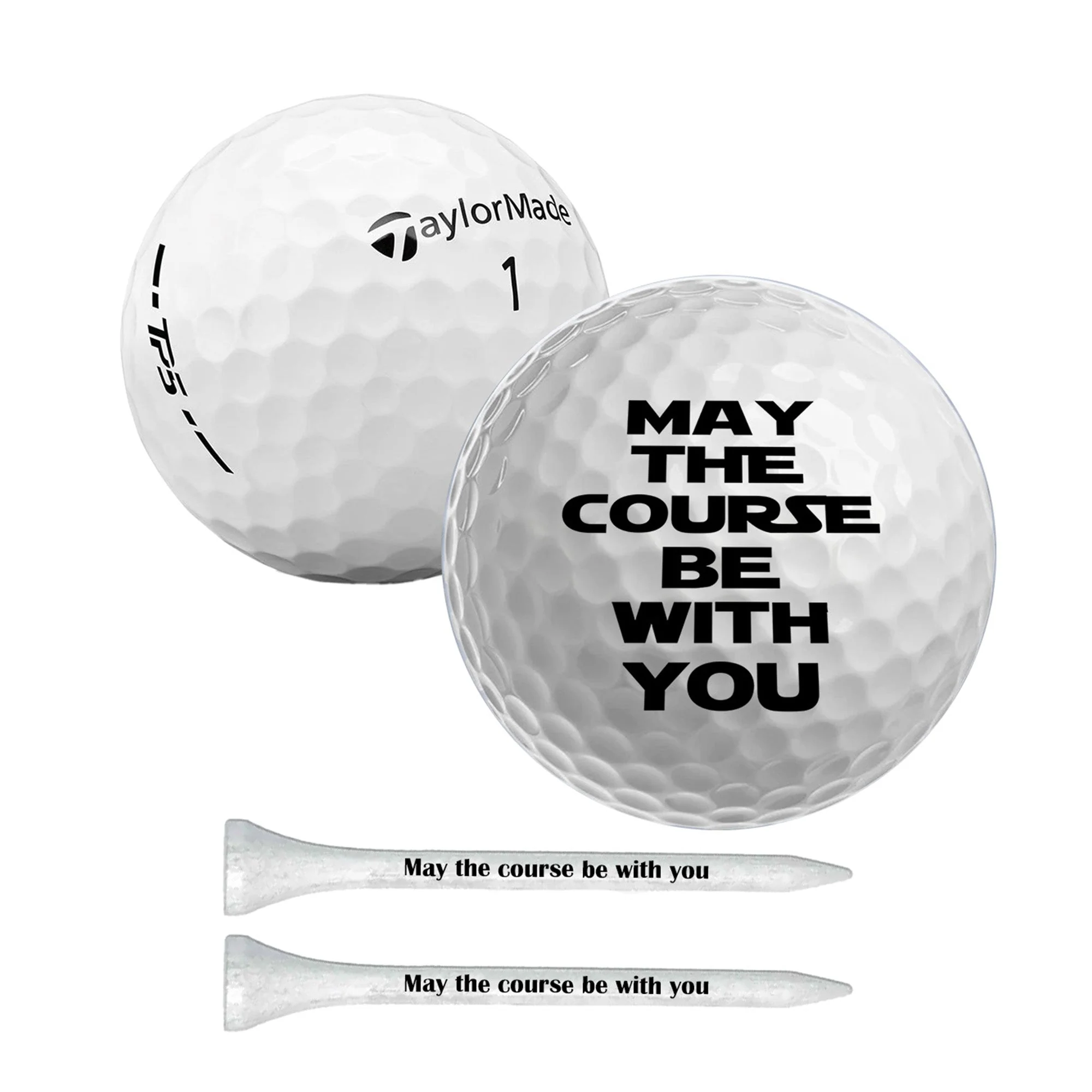 Refurbished Brands - May the course be with you Golf Balls & 10 tees - Image 5