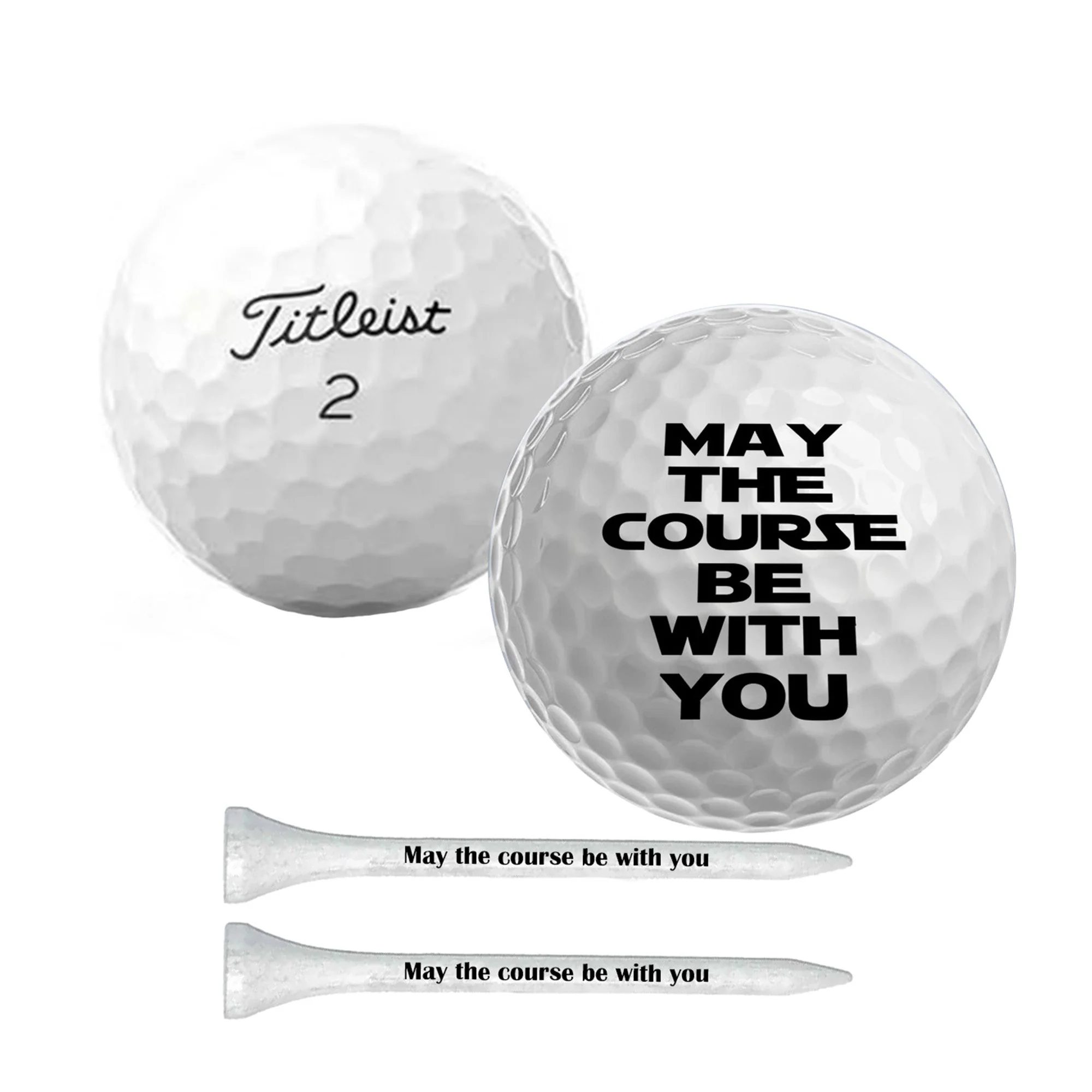 Refurbished Brands - May the course be with you Golf Balls & 10 tees - Image 7