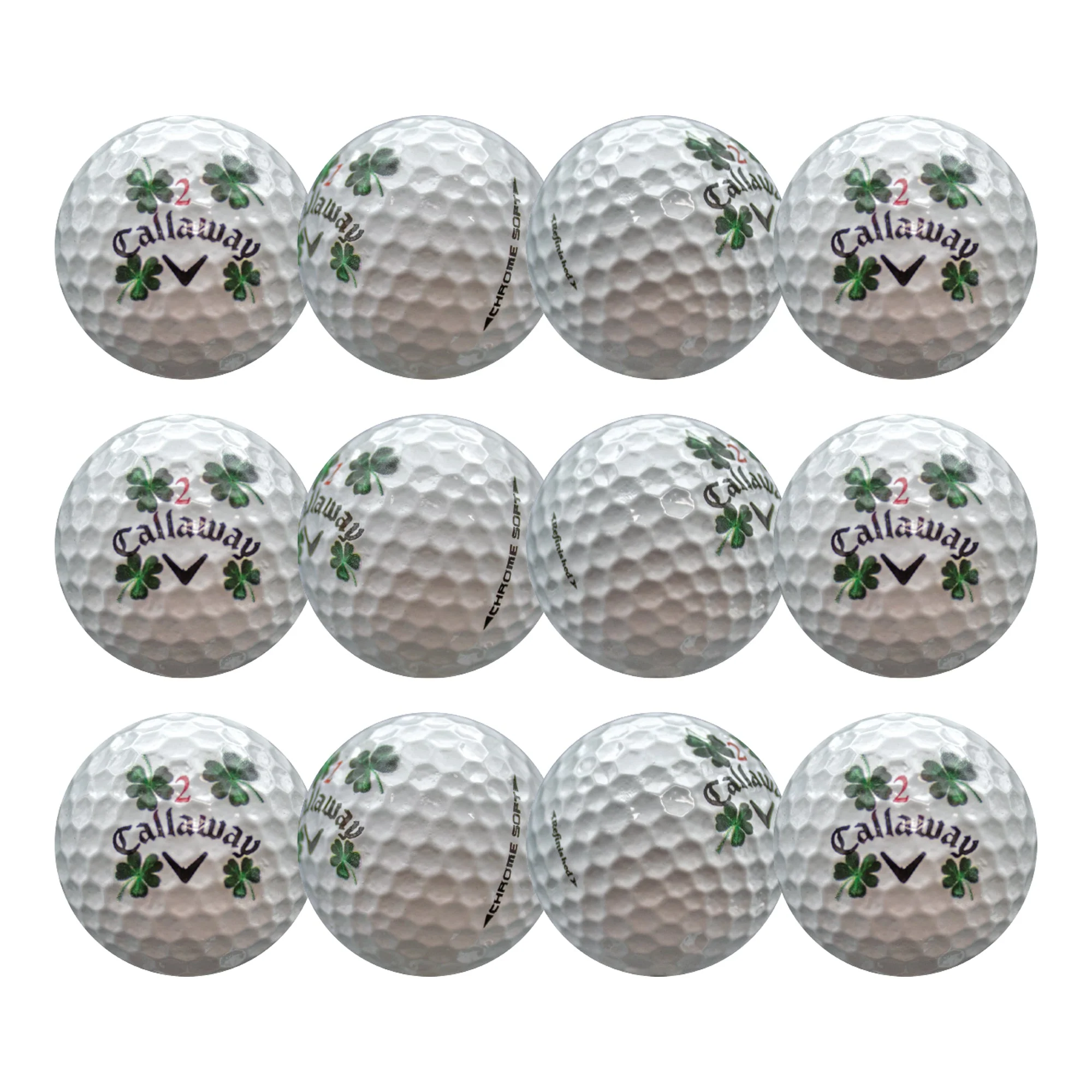 Refurbished Callaway Chrome Soft Clover Golf Balls - Image 4