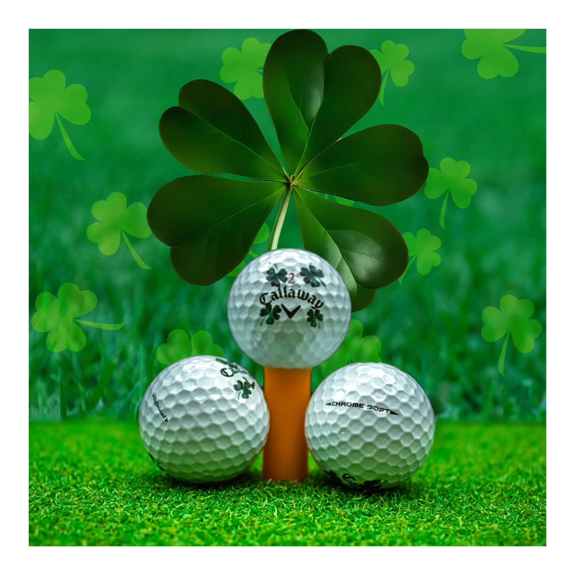 Refurbished Callaway Chrome Soft Clover Golf Balls - Image 6