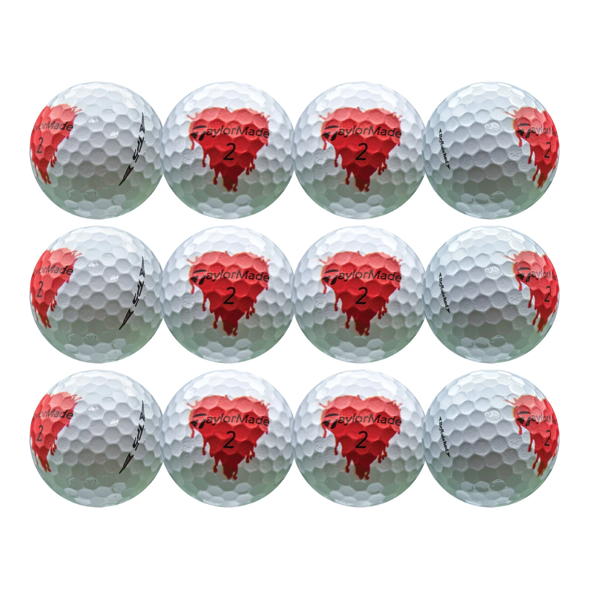 Refurbished TaylorMade TP5 Bleeding Hearts Golf Balls - Image 4