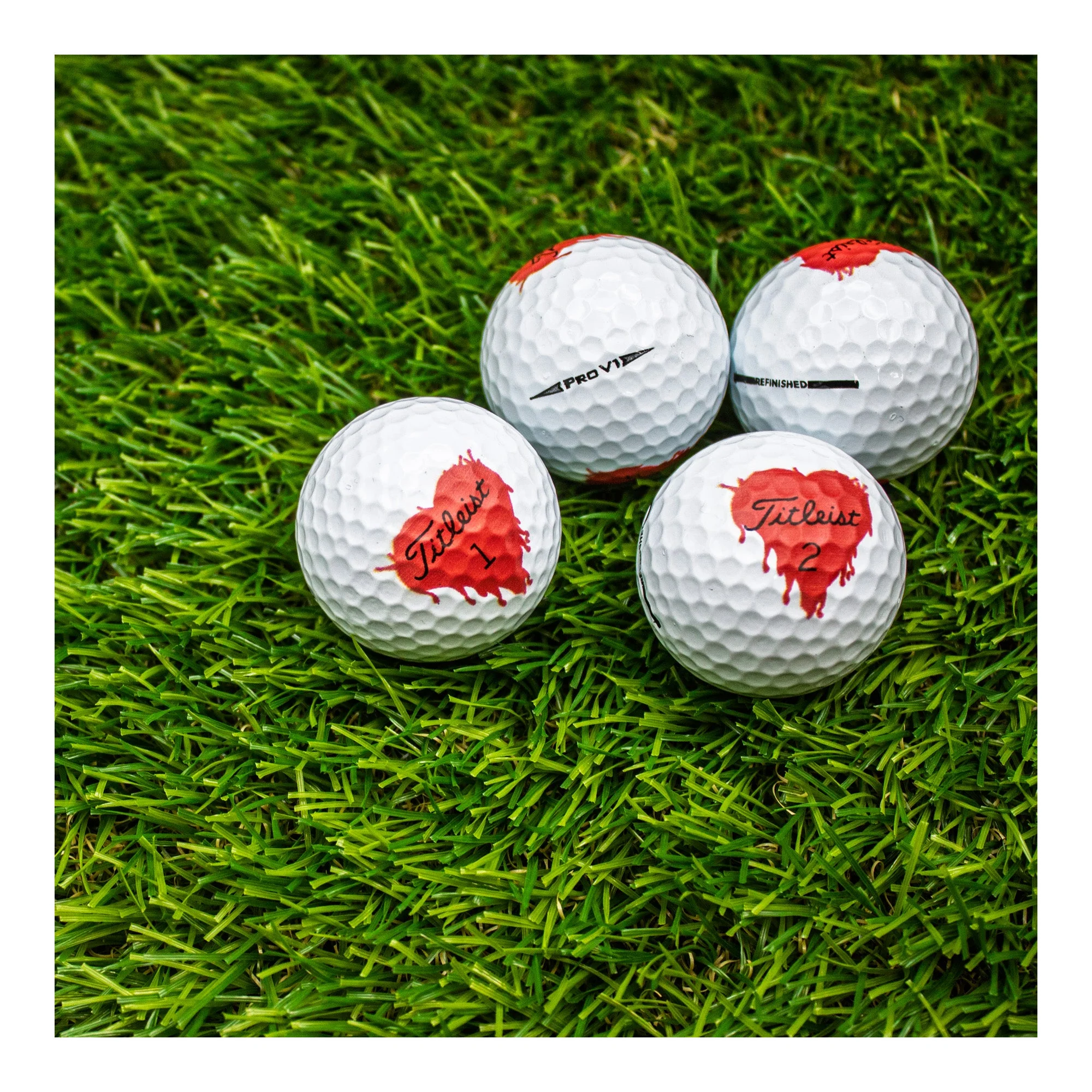 Refurbished Titleist Pro V1 Bleeding Hearts Golf Balls - Image 5