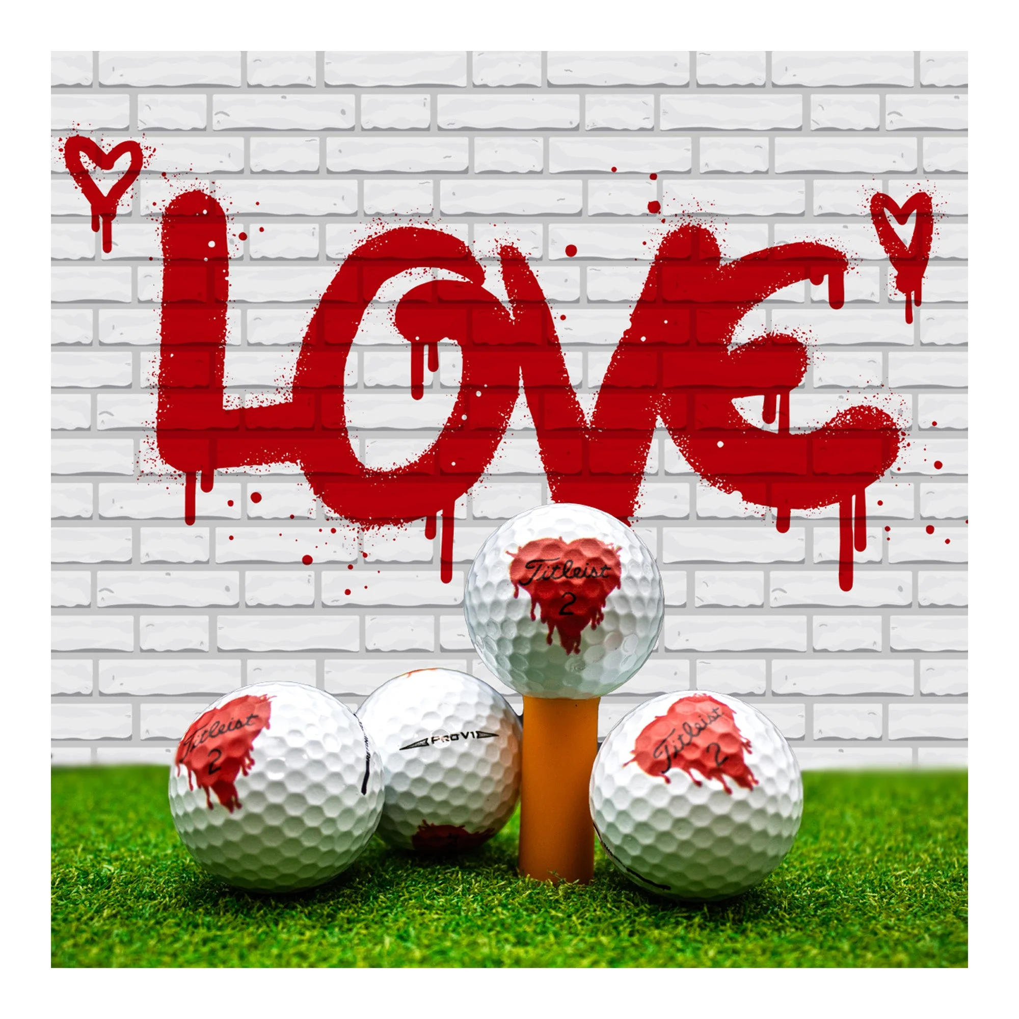 Refurbished Titleist Pro V1 Bleeding Hearts Golf Balls - Image 6