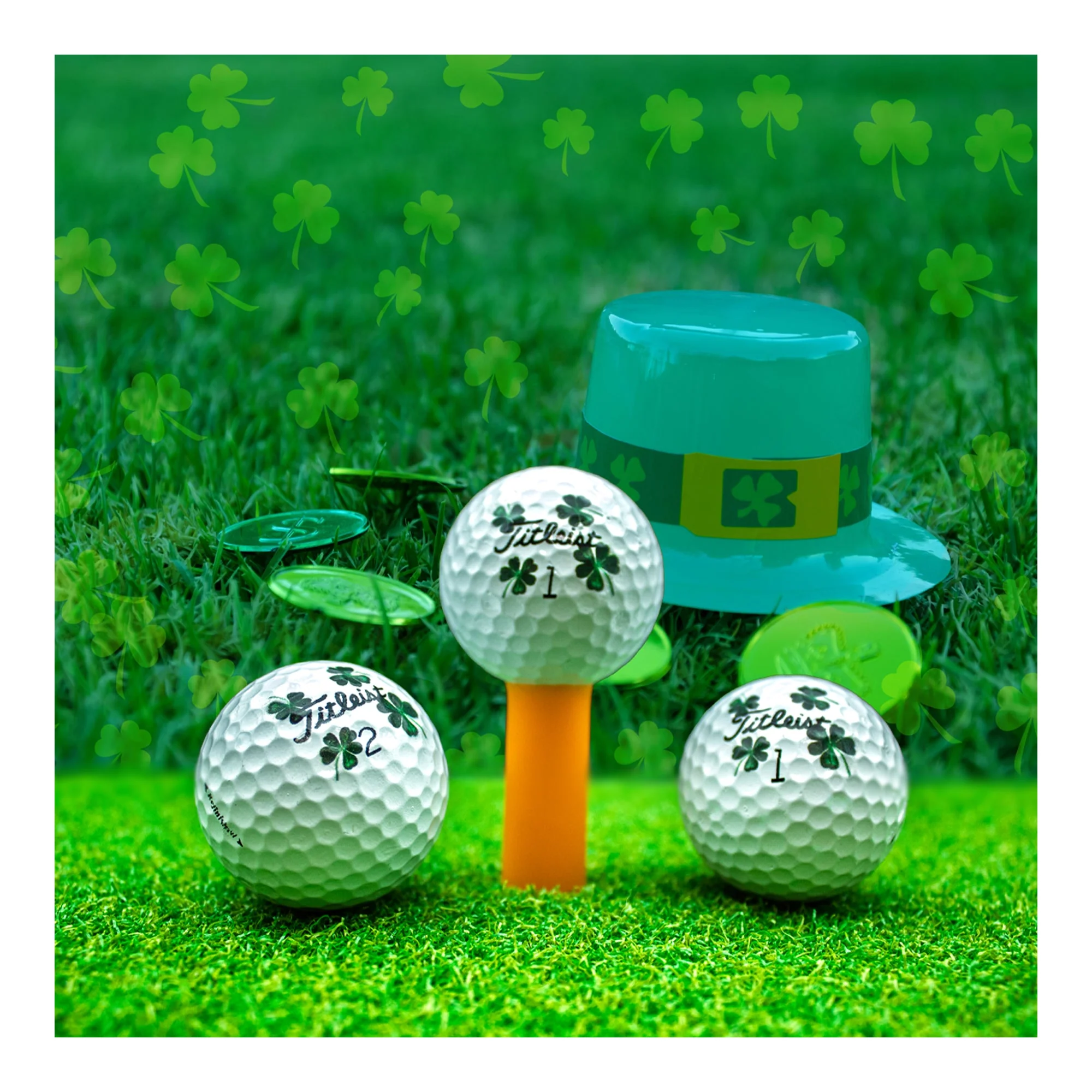 Refurbished Titleist Pro V1 Clover Golf Balls - Image 5