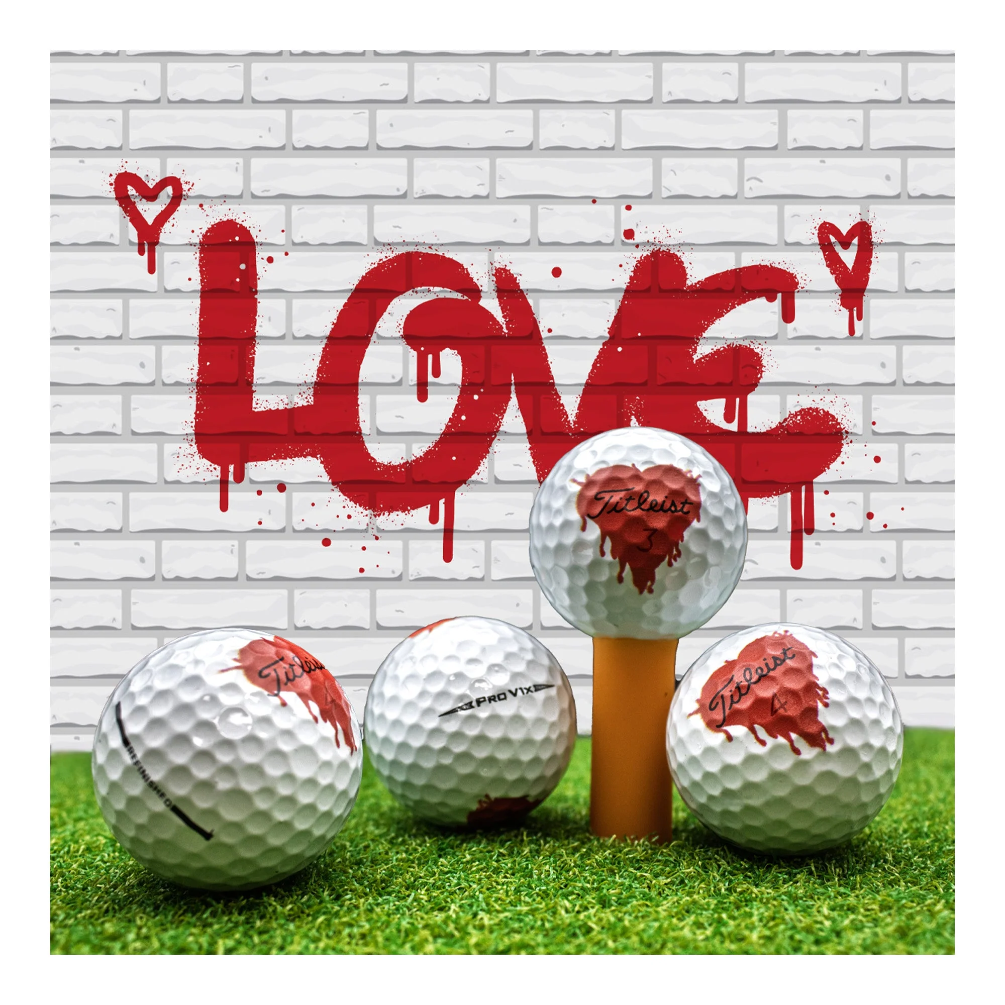 Refurbished Titleist Pro V1x Bleeding Heart Golf Balls - Image 5