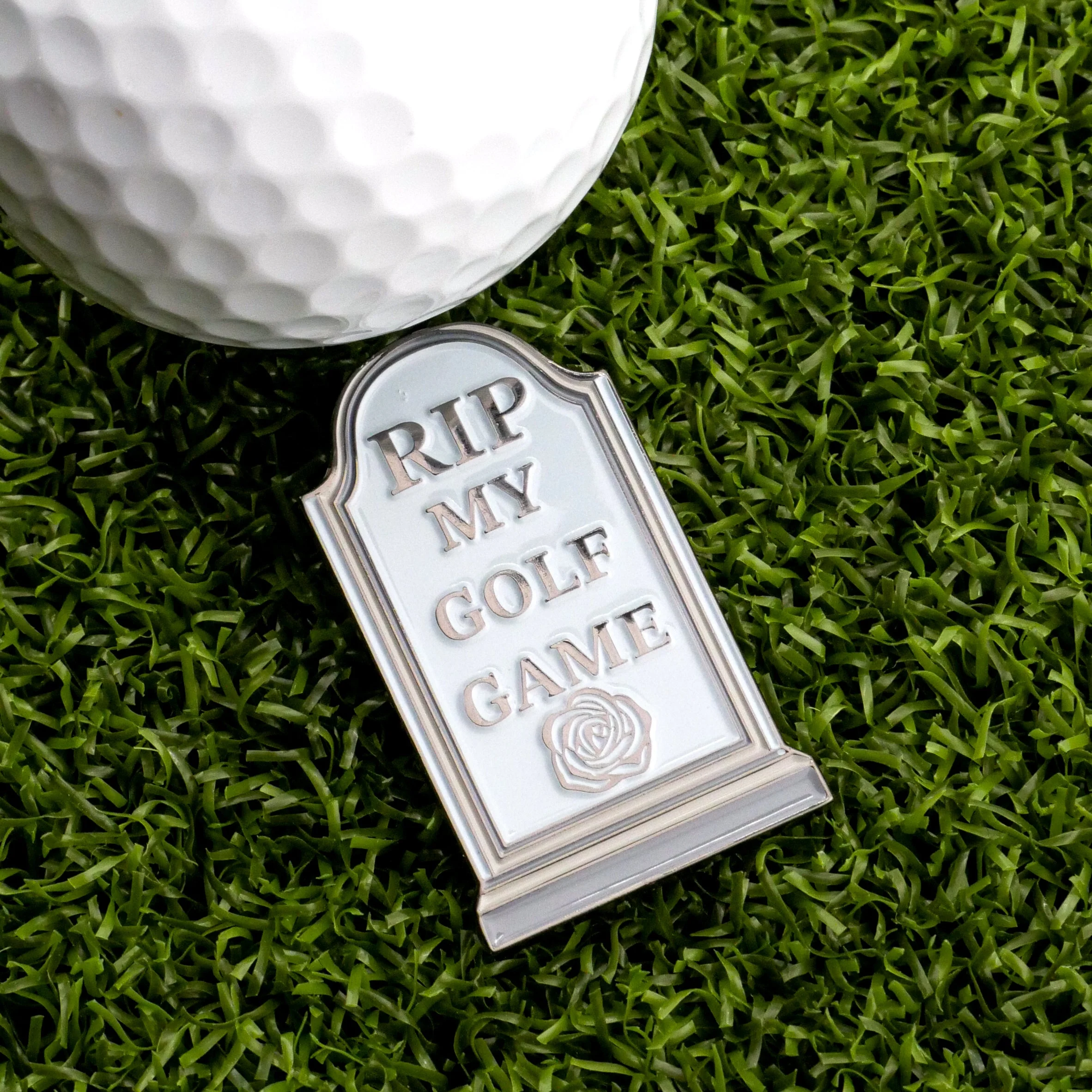RIP My Golf Game Tombstone Ball Marker - Image 2