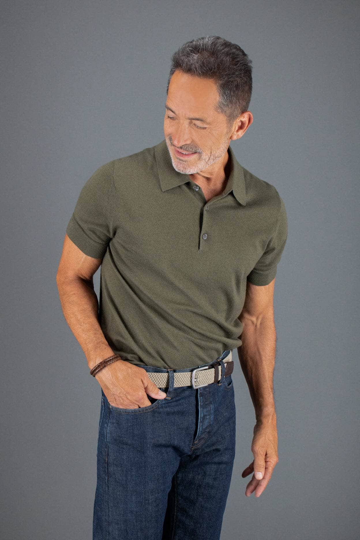 Riverside Big and Tall Solid Stretch Weave Belt - Image 10