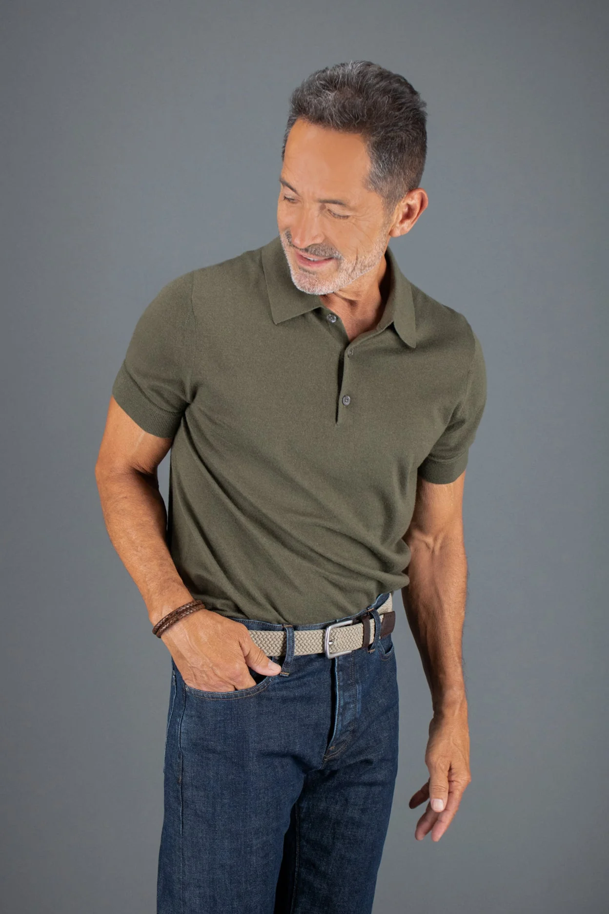 Riverside Solid Stretch Weave Belt - Image 19