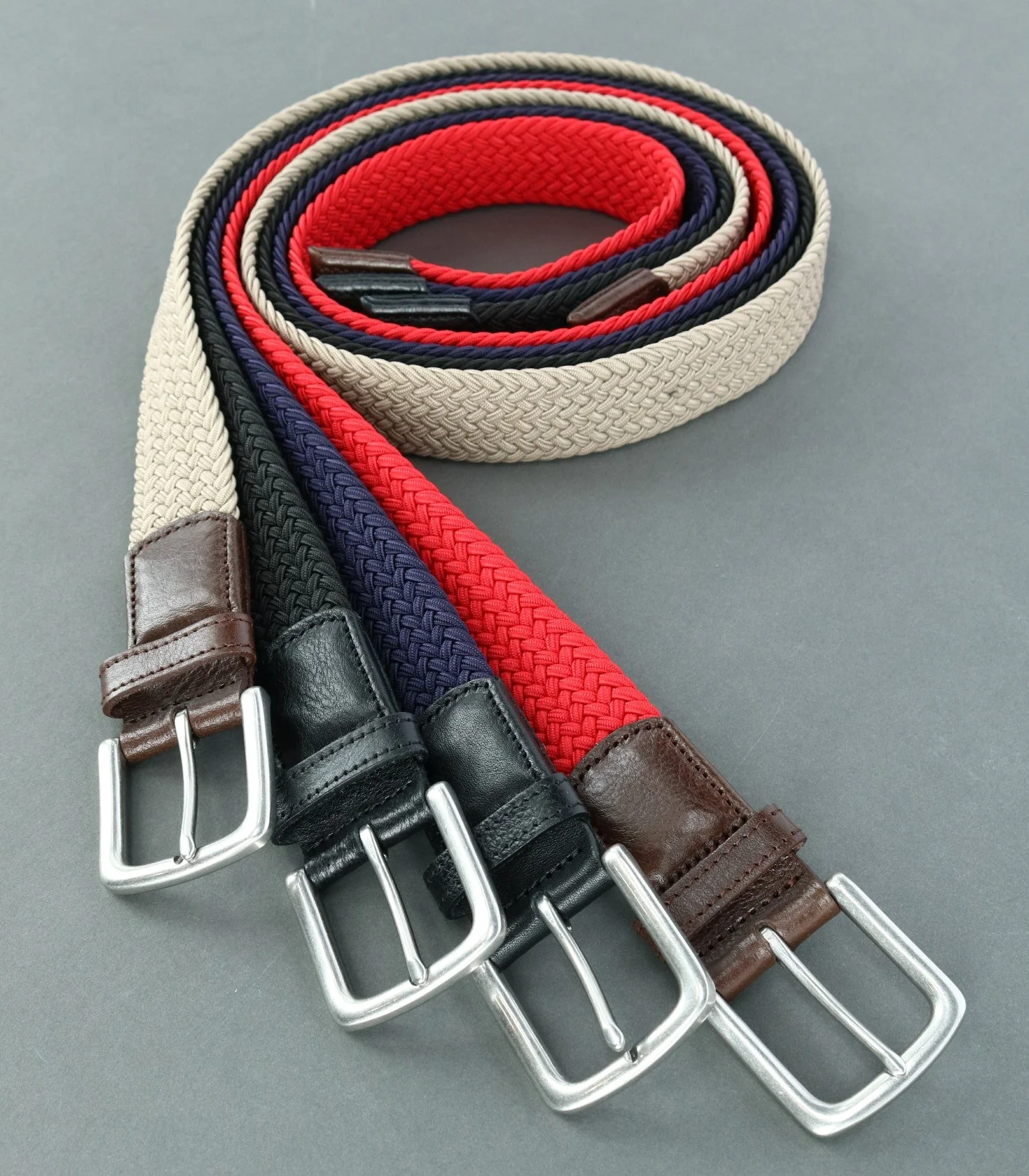 Riverside Solid Stretch Weave Belt - Image 20