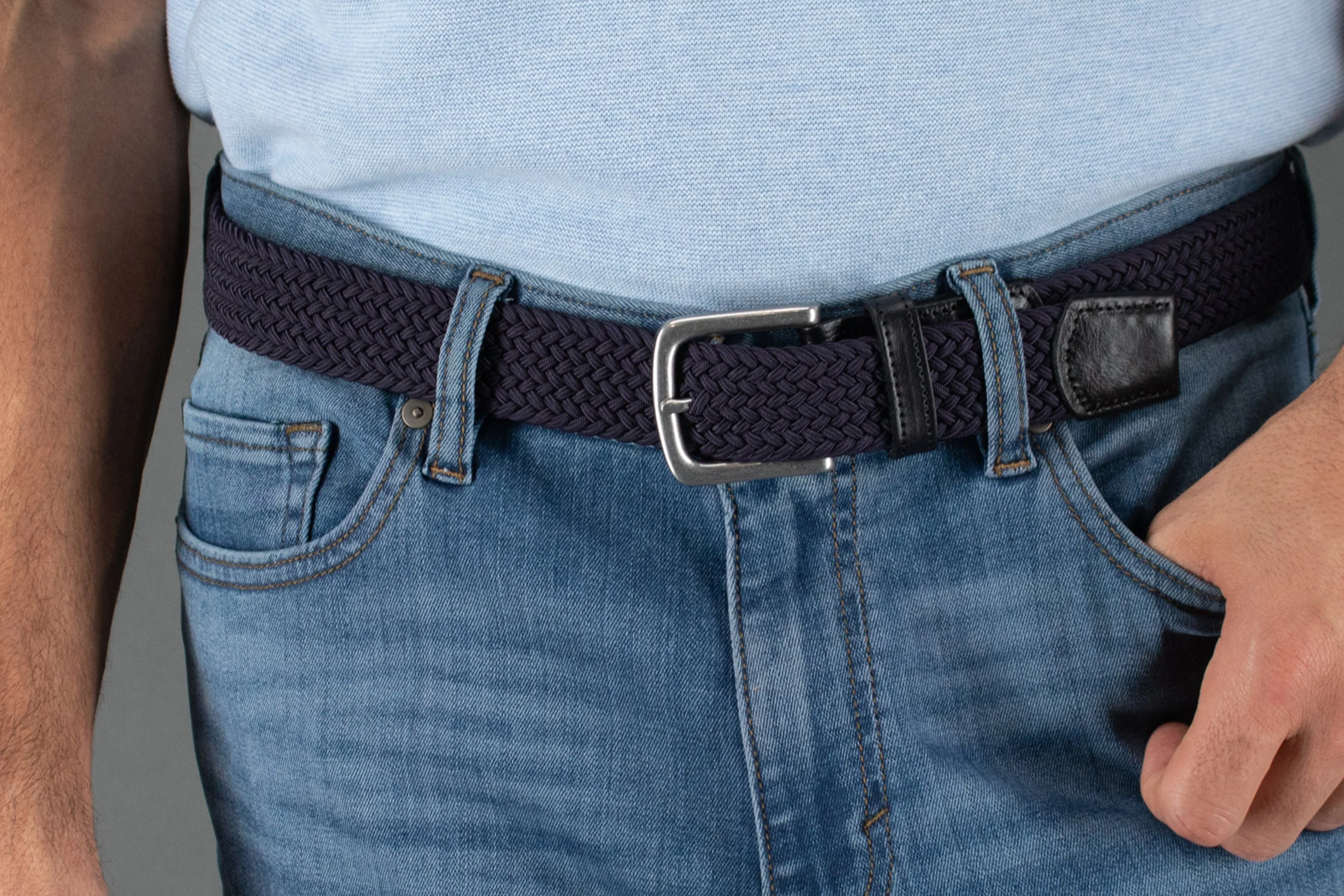 Riverside Solid Stretch Weave Belt - Image 28