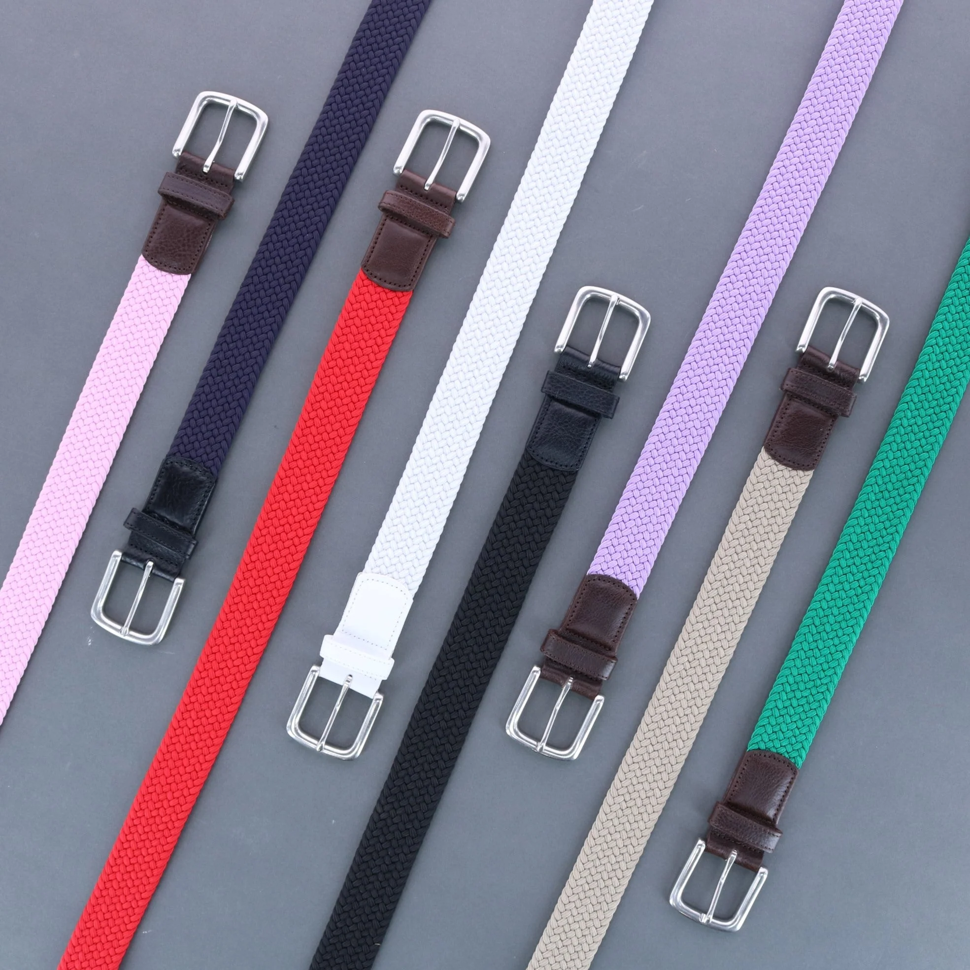 Riverside Solid Stretch Weave Belt - Image 29