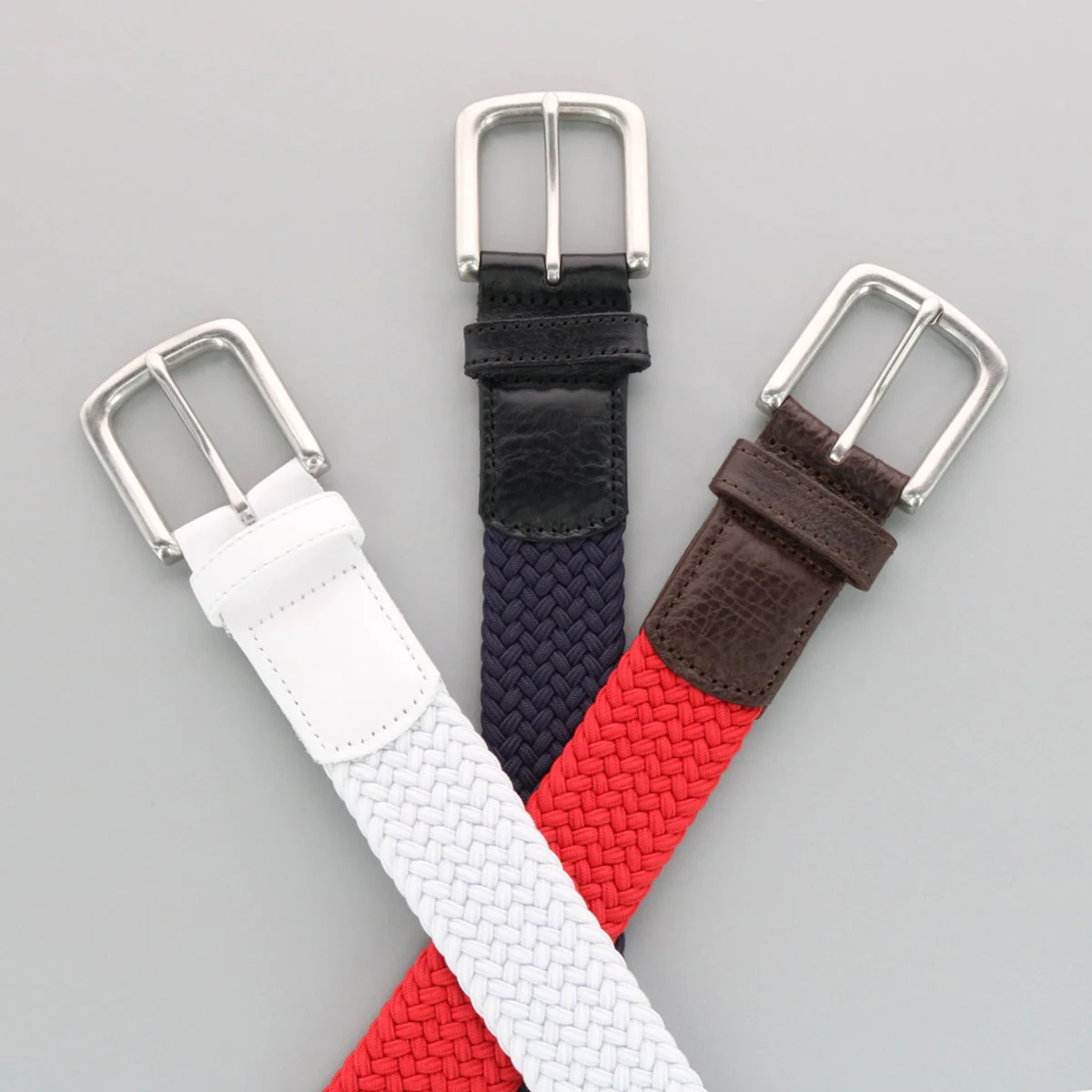 Riverside Solid Stretch Weave Belt - Image 30