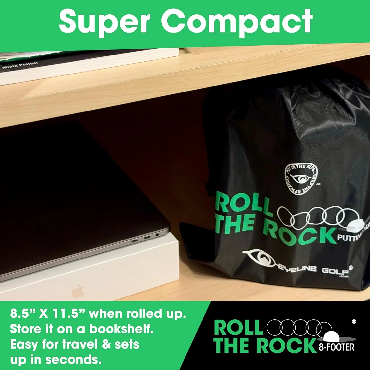 ROLL THE ROCK PUTTING MAT - 8 FOOTER - Image 5