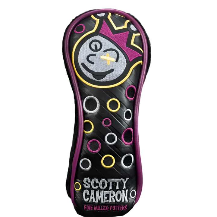 Scotty Cameron 2025 Johnny Jester Mardi Gras Hybrid (Purple Piping) Headcover