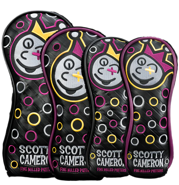 Scotty Cameron 2025 Johnny Jester Mardi Gras Hybrid (Black Piping) Headcover - Image 2