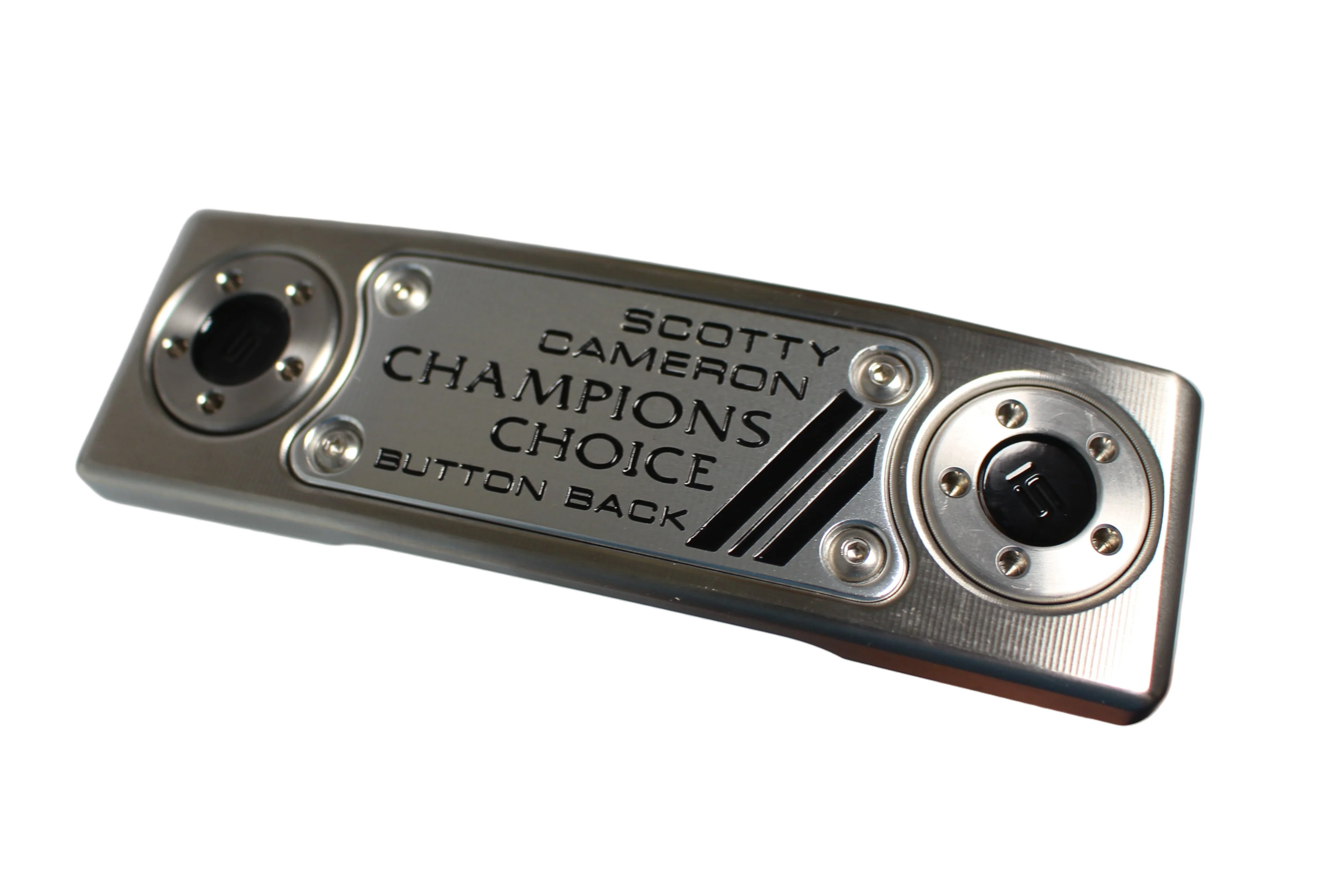 Scotty Cameron Champions Choice Button Back Newport 2.5 Plus (15G Weights) Custom Shop Limited Putter Silver/Black