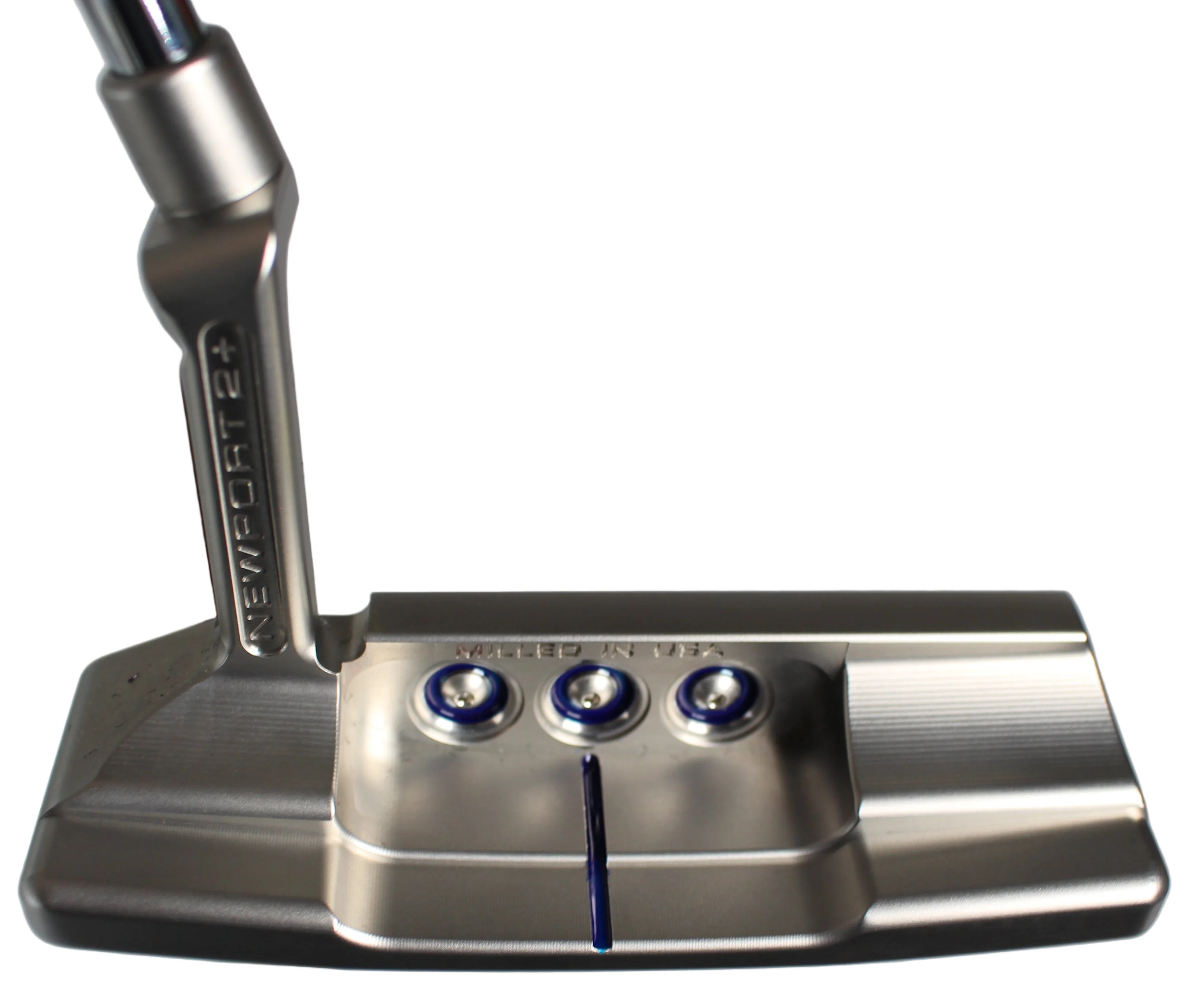 Scotty Cameron Champions Choice Button Back Newport 2 Plus (10G Weights) Custom Shop Limited Putter Silver/Blue - Image 5