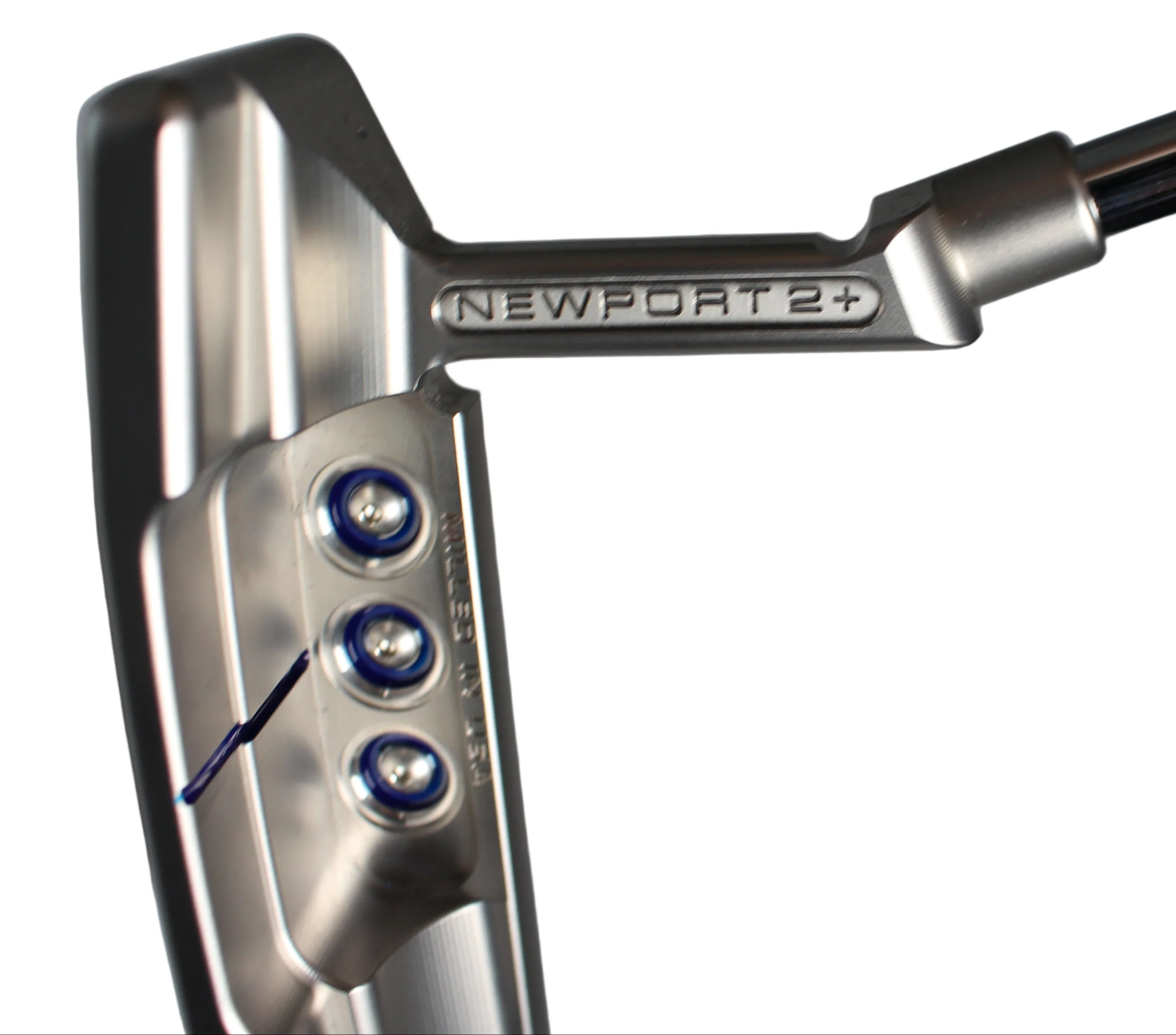 Scotty Cameron Champions Choice Button Back Newport 2 Plus (10G Weights) Custom Shop Limited Putter Silver/Blue - Image 6