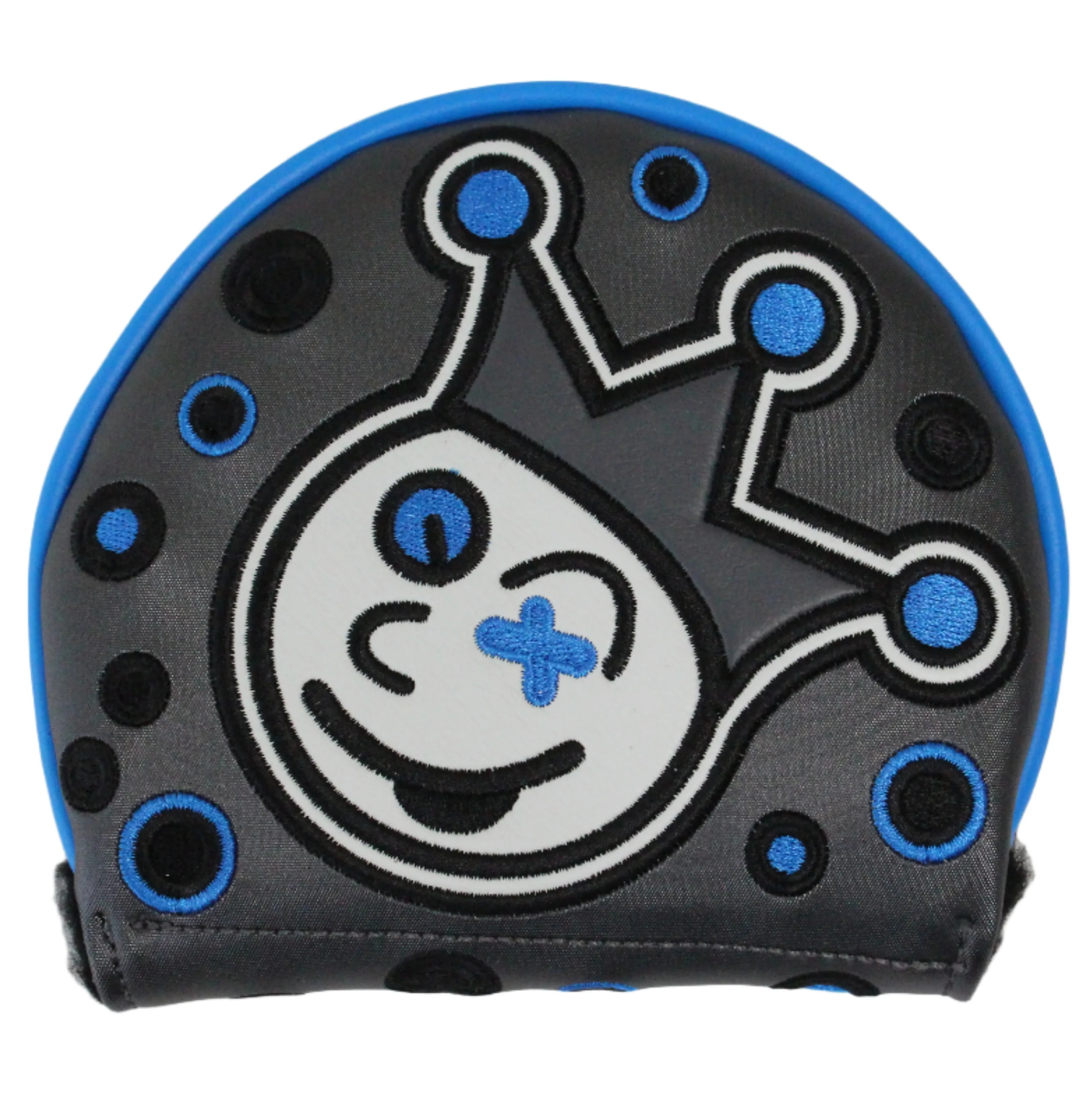 Scotty Cameron - 2019 Custom Shop Jackpot Johnny Charcoal & Blue Mid-Round Center-Shafted Mallet Putter Headcover
