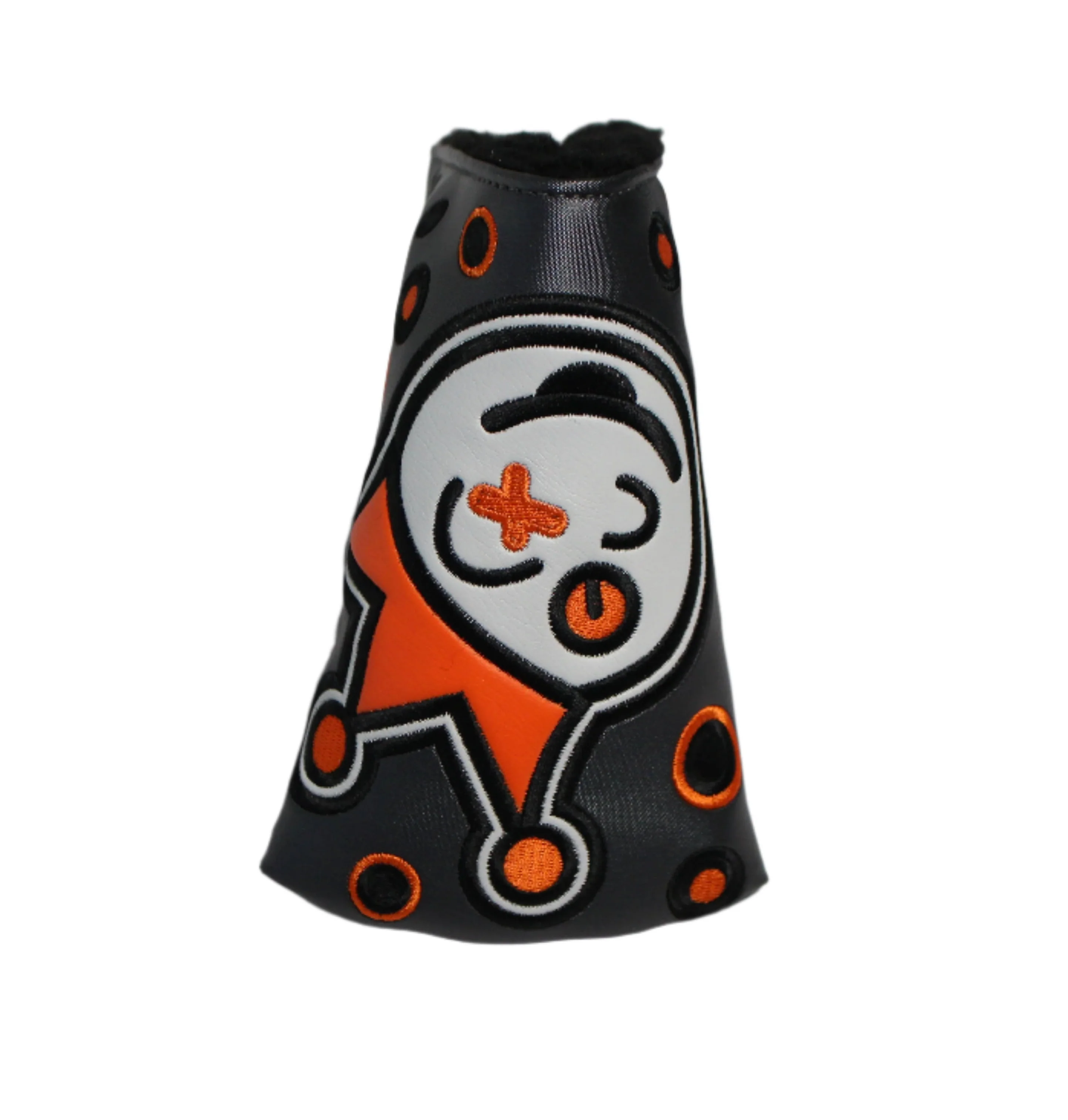 Scotty Cameron Custom Shop 2019 Jackpot Johnny Charcoal & Orange Mid-Mallet Putter Headcover - Image 3