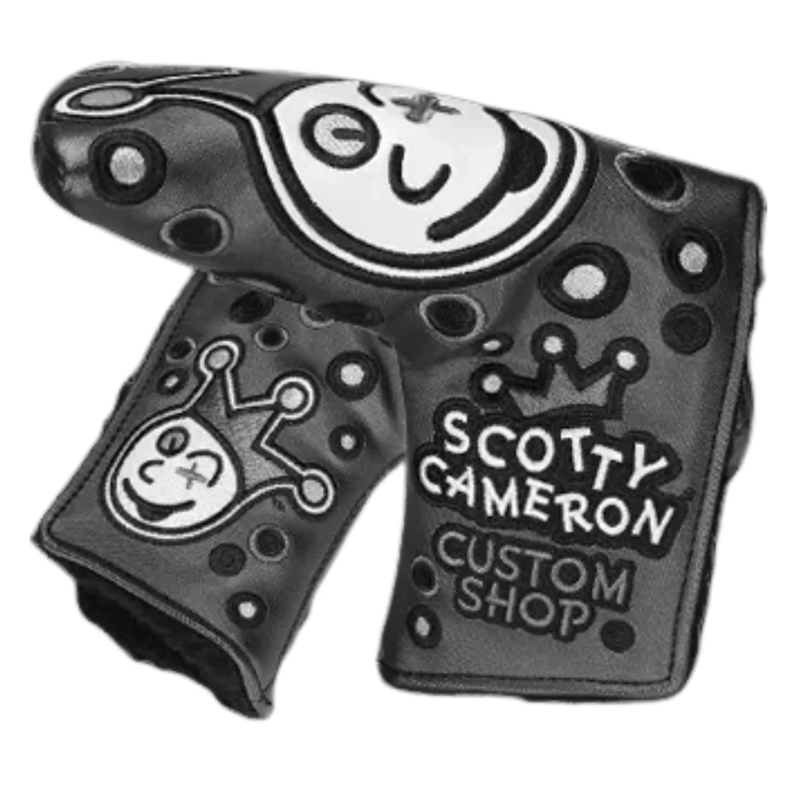 Scotty Cameron Custom Shop Jackpot Johnny Charcoal & Grey Putter Headcovers - Image 3
