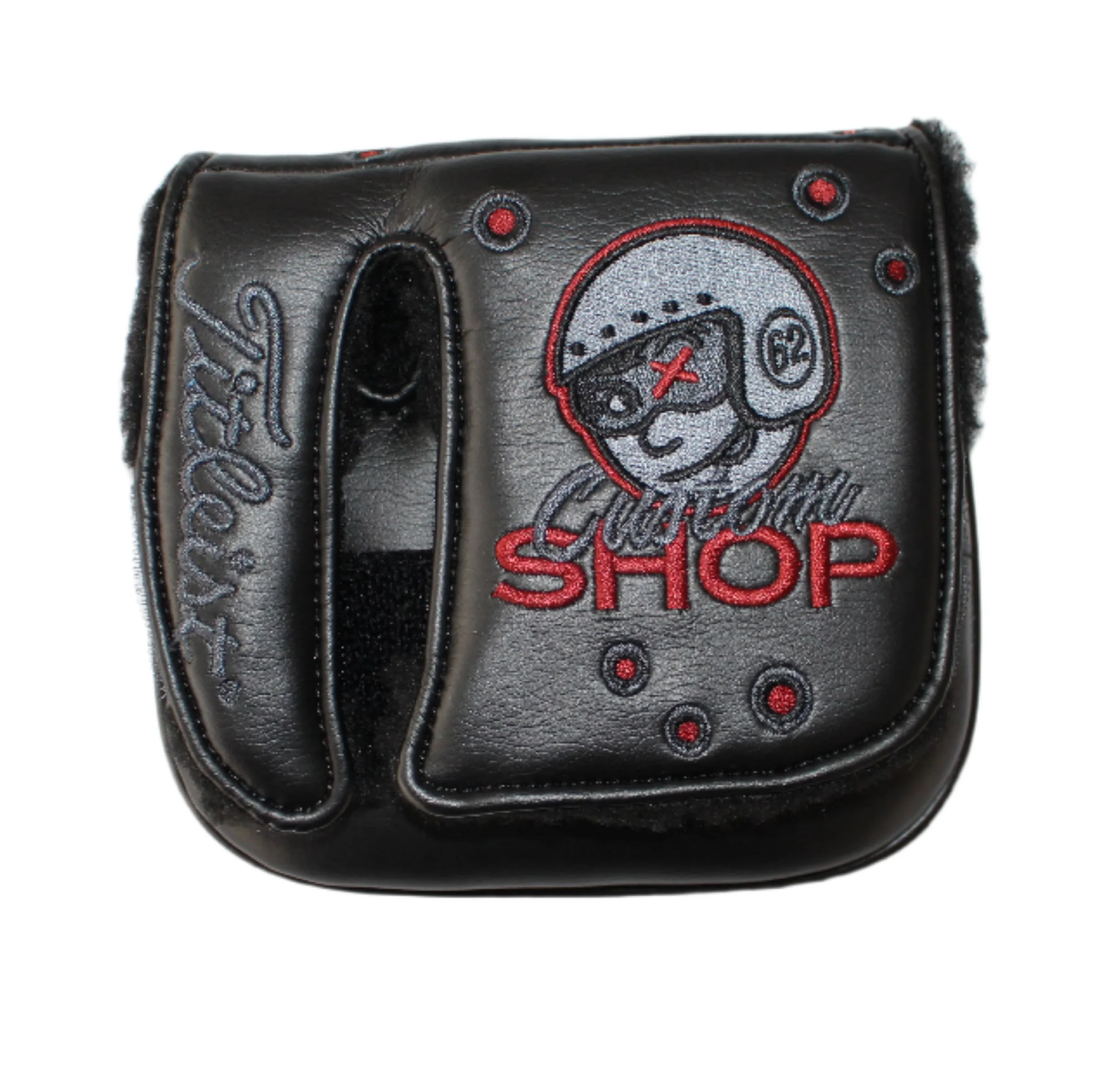 Scotty Cameron - Custom Shop Johnny Racer Grey/Red Mid-Square Mallet Putter Headcover - Image 3