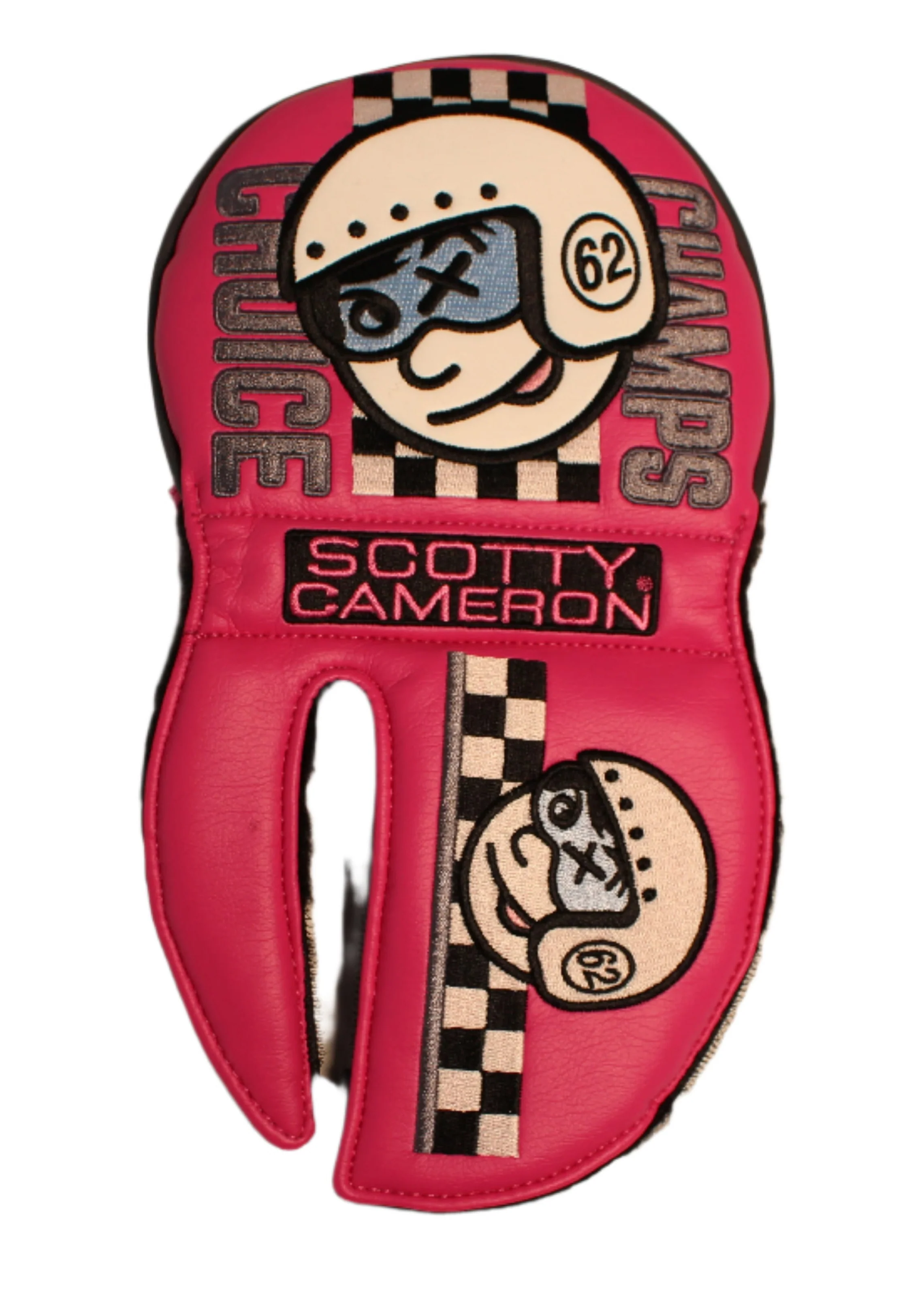Scotty Cameron - Johnny Racer Champs Choice Pink Mid-Round Mallet Putter Headcover - Image 4