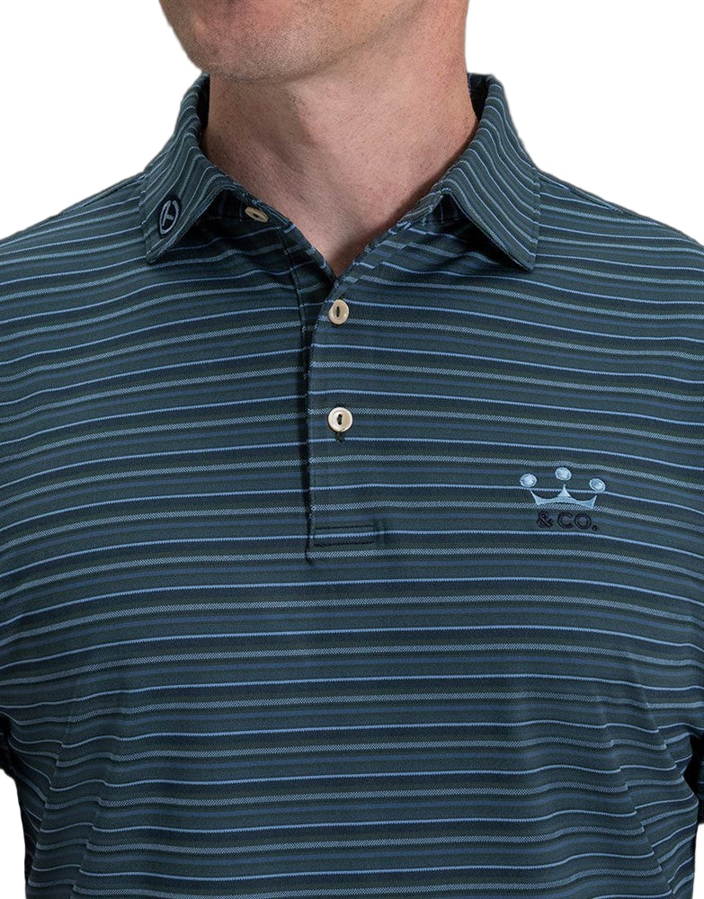 Scotty Cameron Peter Millar Crown & Co. Striped Polo Shirt - Image 5