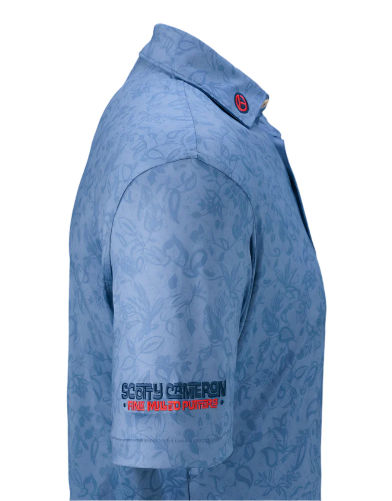 Scotty Cameron x Peter Millar - Scotty "Circle T" Blue Bulldog Golf Polo Shirt - Image 3
