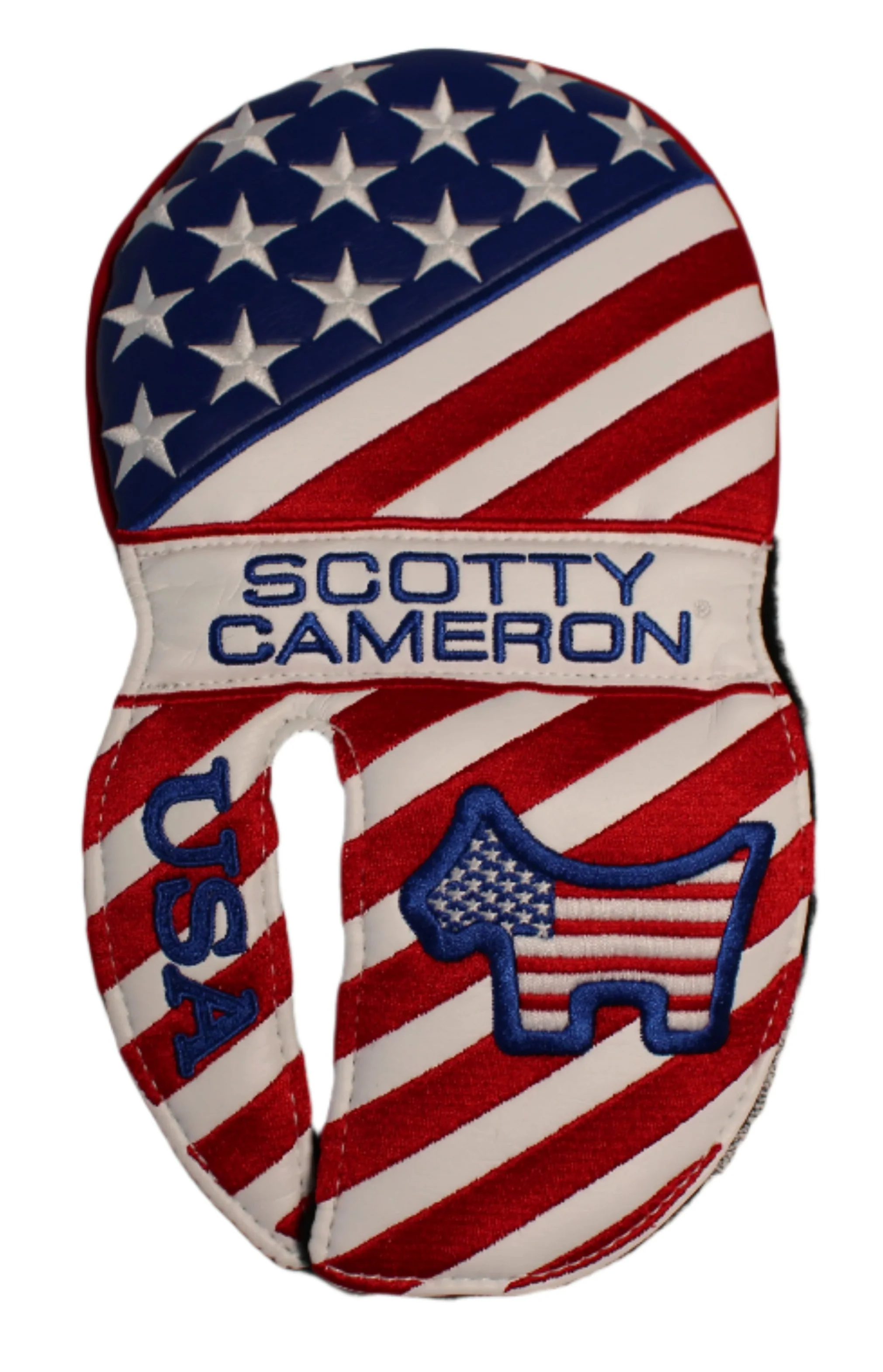 Scotty Cameron - Scotty Dog USA Flag Red/White/Blue Mid-Round Mallet Putter Headcover - Image 4