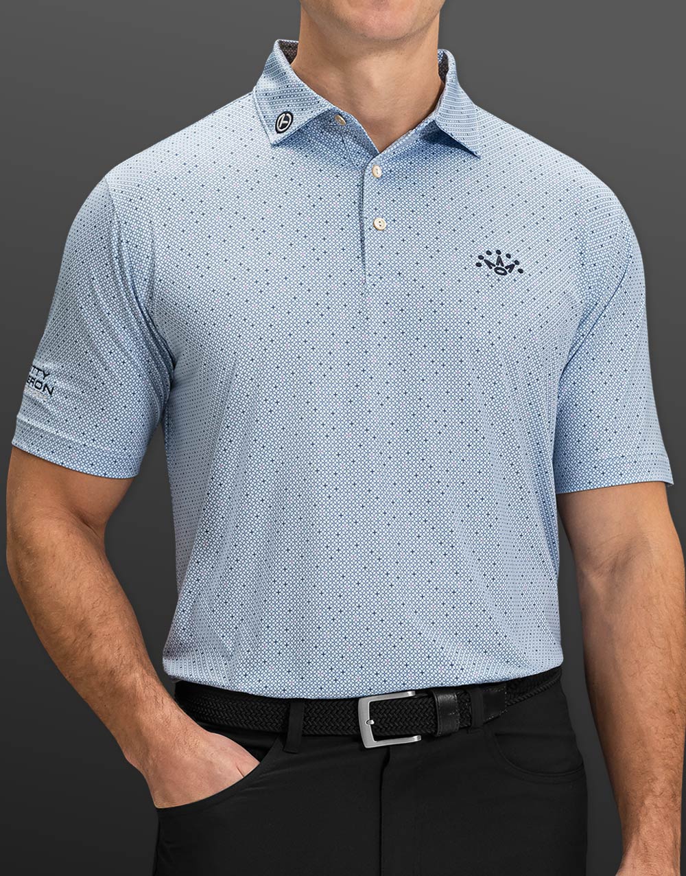 Scotty Cameron - Stream Blue 7 Point Crown Polo Shirt