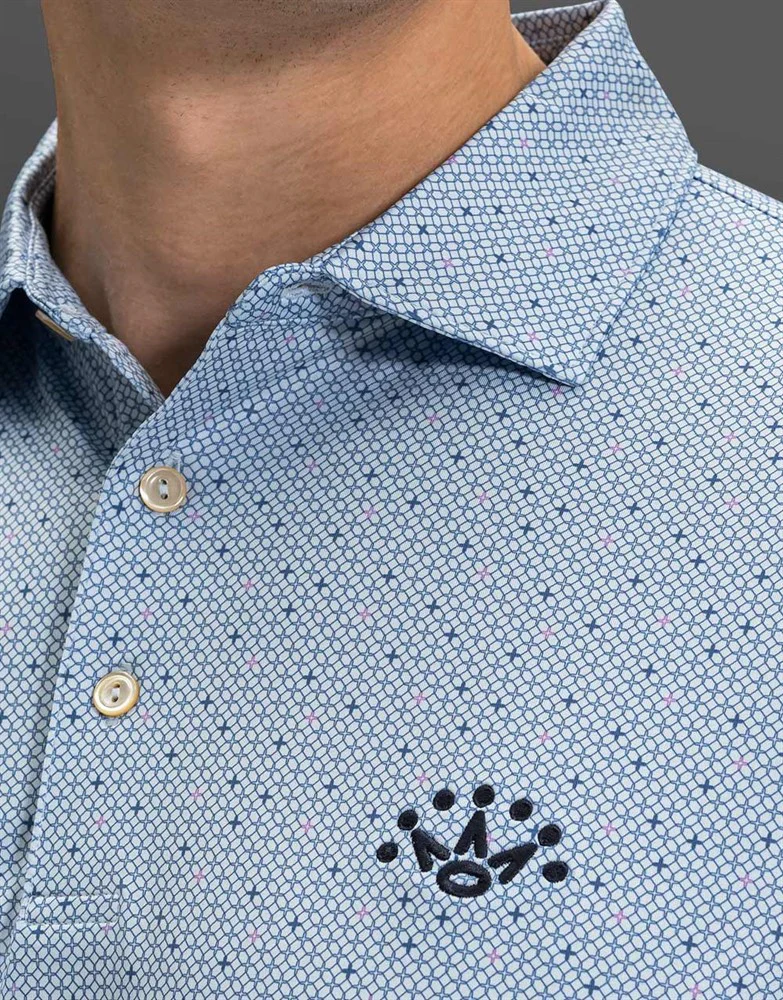 Scotty Cameron - Stream Blue 7 Point Crown Polo Shirt - Image 3
