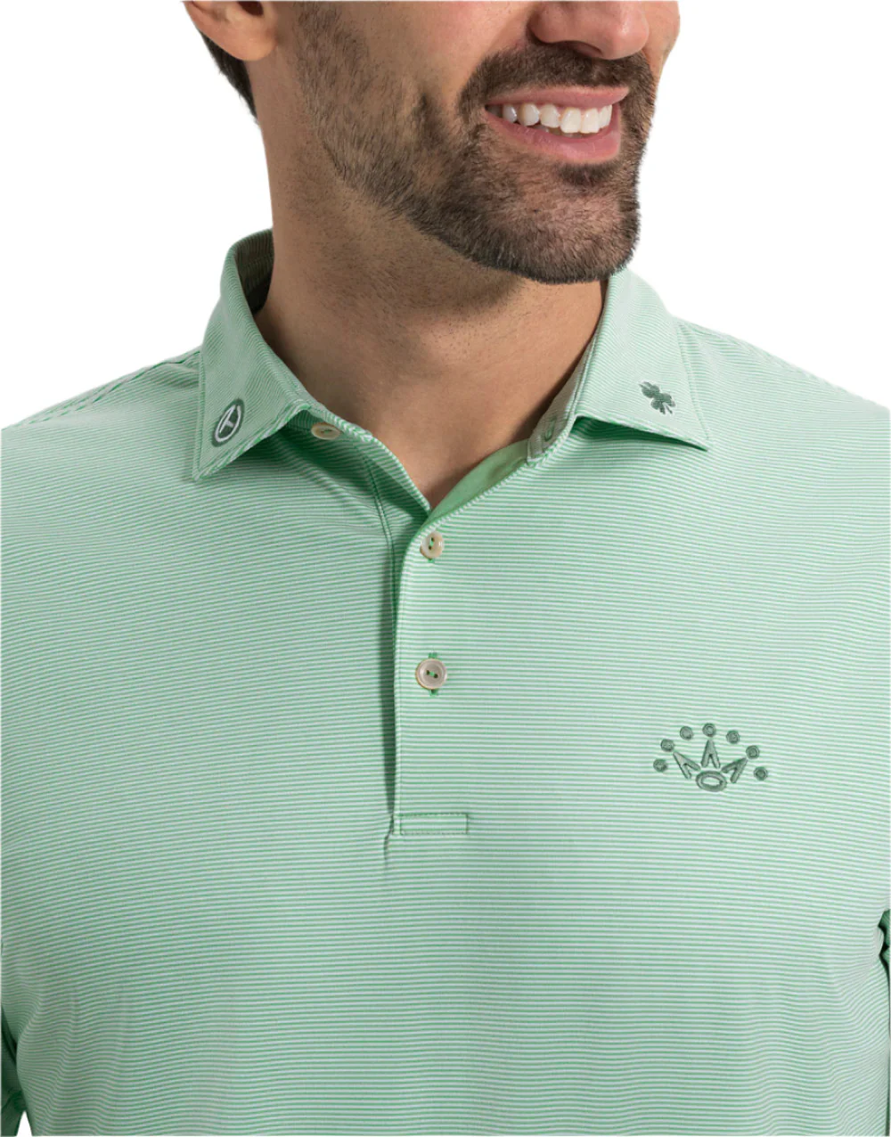 Scotty Cameron - Striped 7 Point Crown & Clover Polo Shirt - Image 6