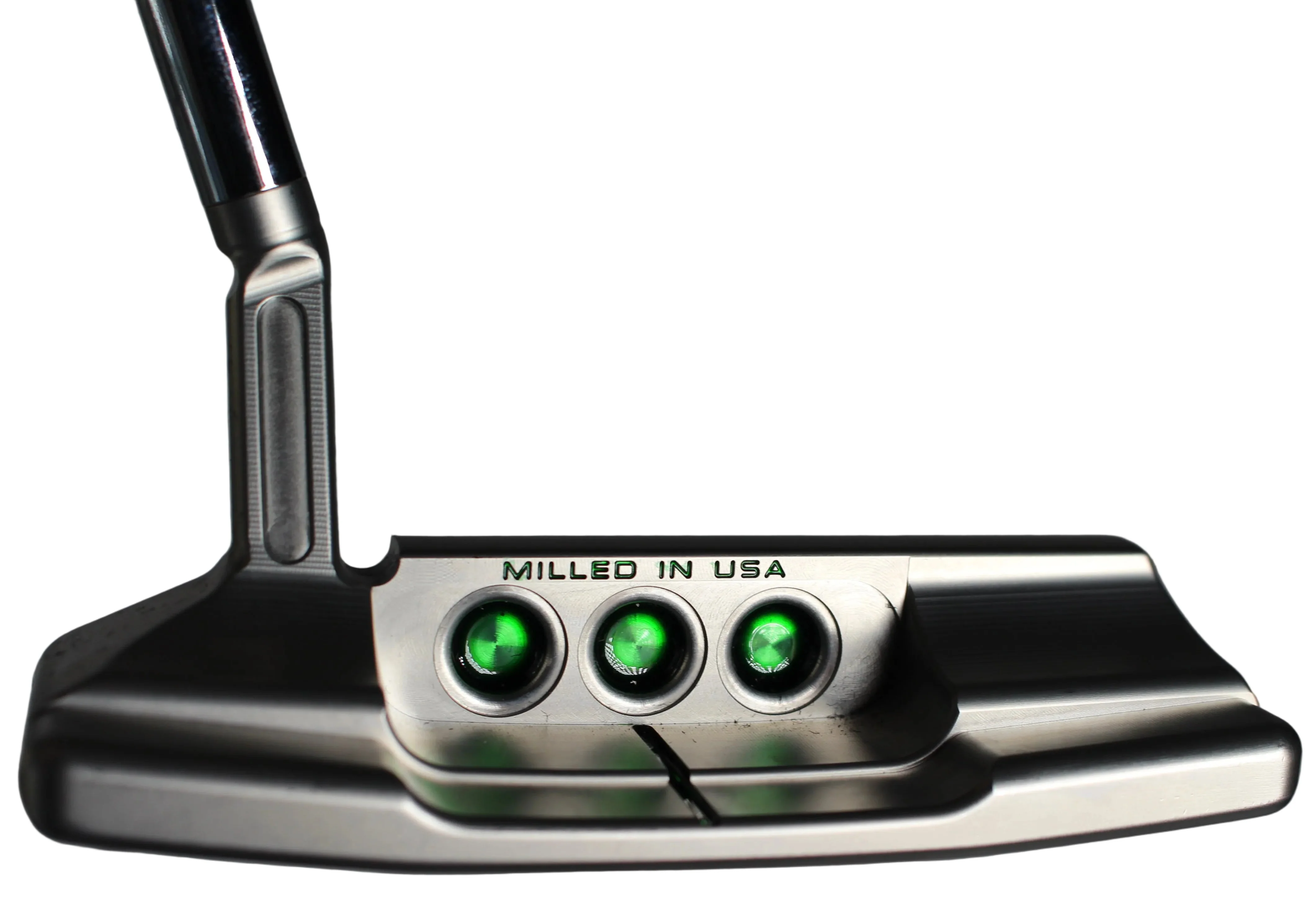 Scotty Cameron Super Select Newport 2.5 Plus (15G Weights) Custom Shop Blade Putter Silver/Green - Image 2