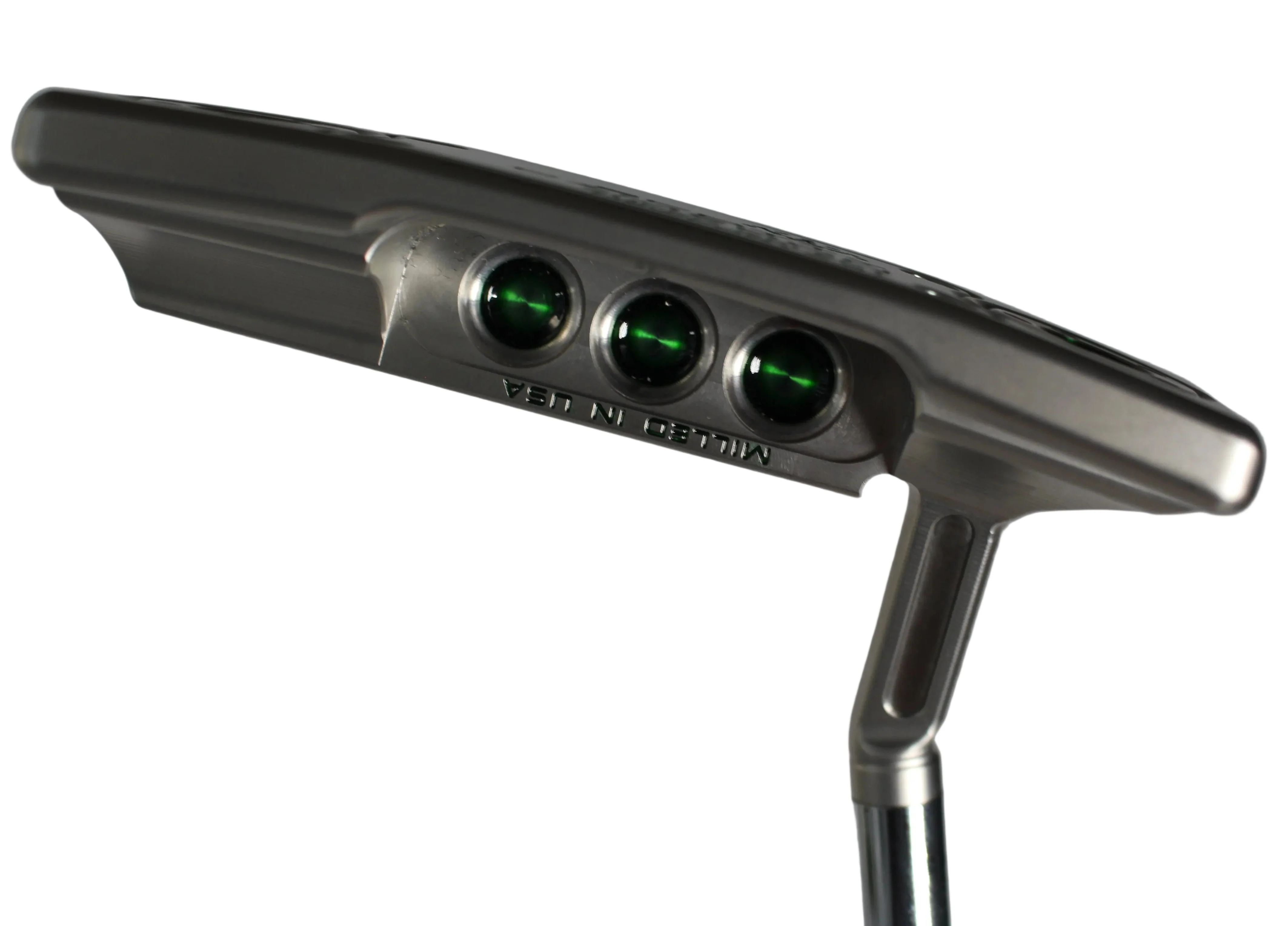 Scotty Cameron Super Select Newport 2.5 Plus (15G Weights) Custom Shop Blade Putter Silver/Green - Image 6