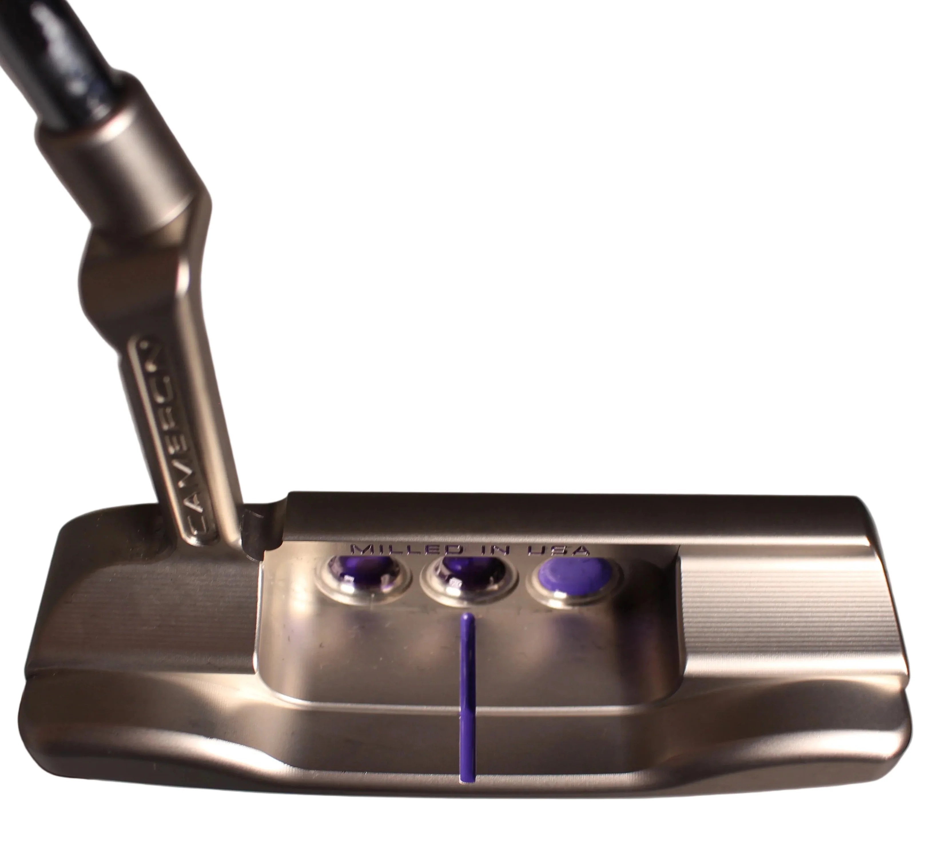 Scotty Cameron Super Select Newport Plus (15G Weights) Custom Shop Limited Blade Putter Silver/Purple - Image 2
