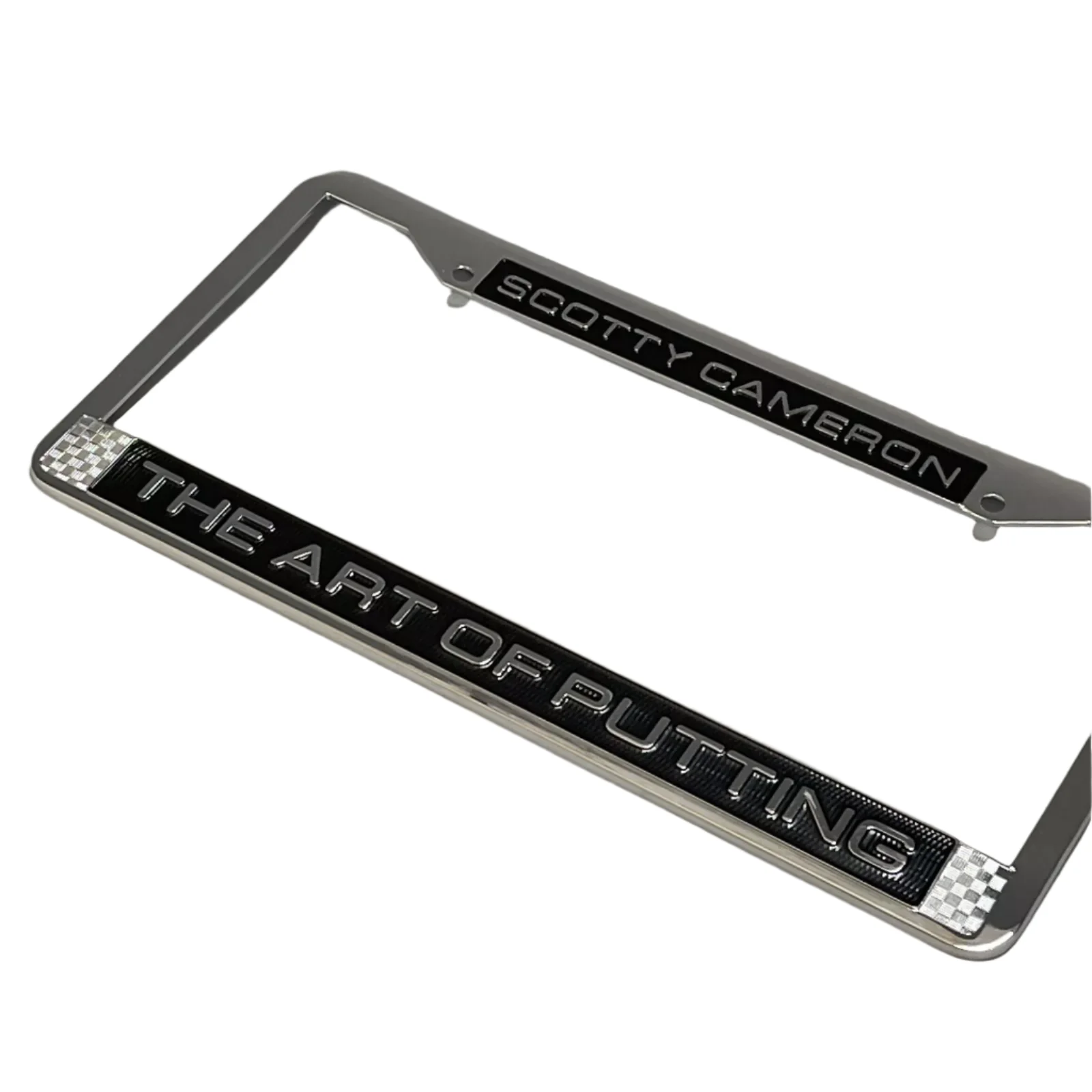 Scotty Cameron "The Art of Putting" Chrome/Black License Plate Frame - Image 2