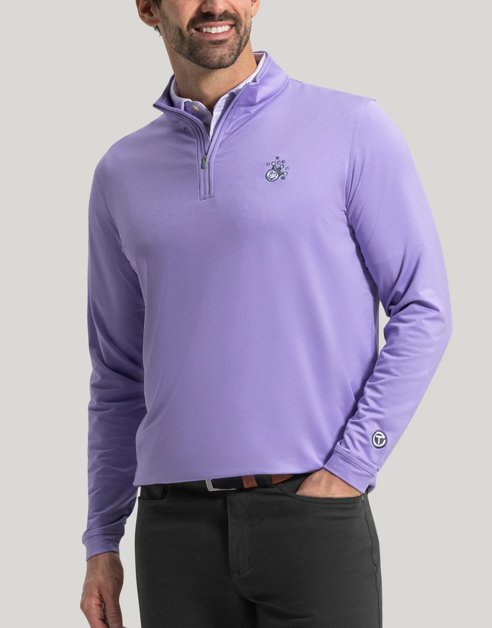 Scotty Cameron x Peter Millar 2025 Jackpot Johnny "Circle T" Performance Purple Pullover - Image 6