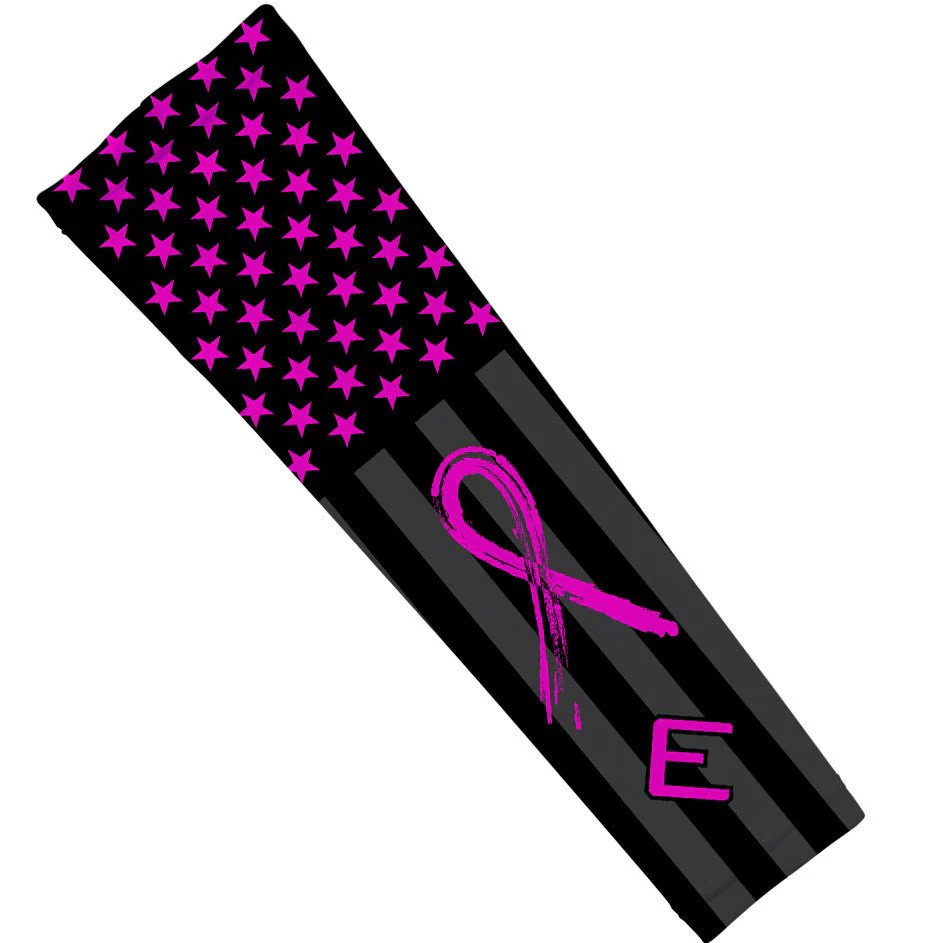 Shadow USA Flag Arm Sleeve - Breast Cancer Awareness Edition - Image 2