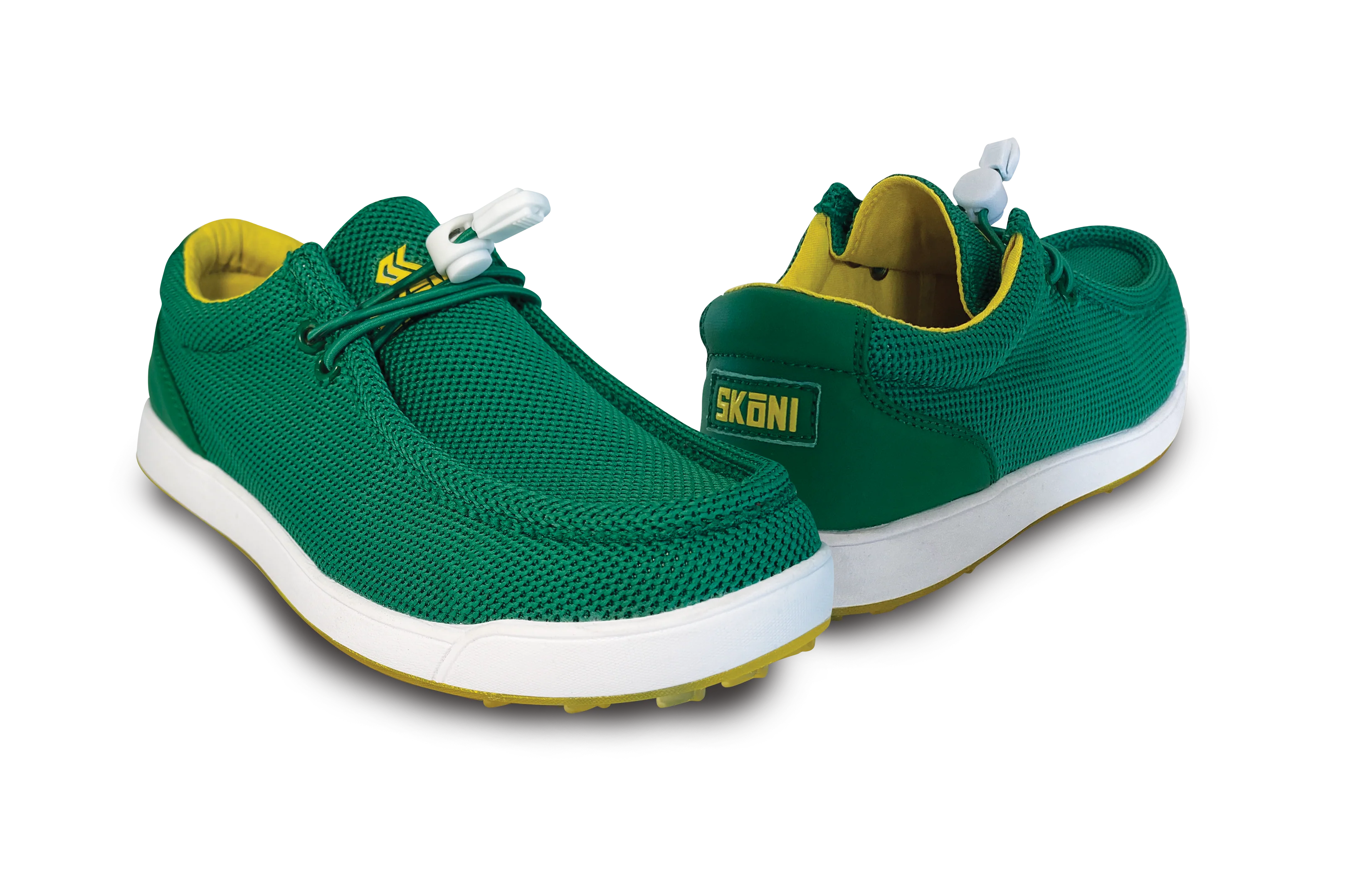 SKŌNI Men's Golf Shoe Waterproof- Green/Yellow - Image 2