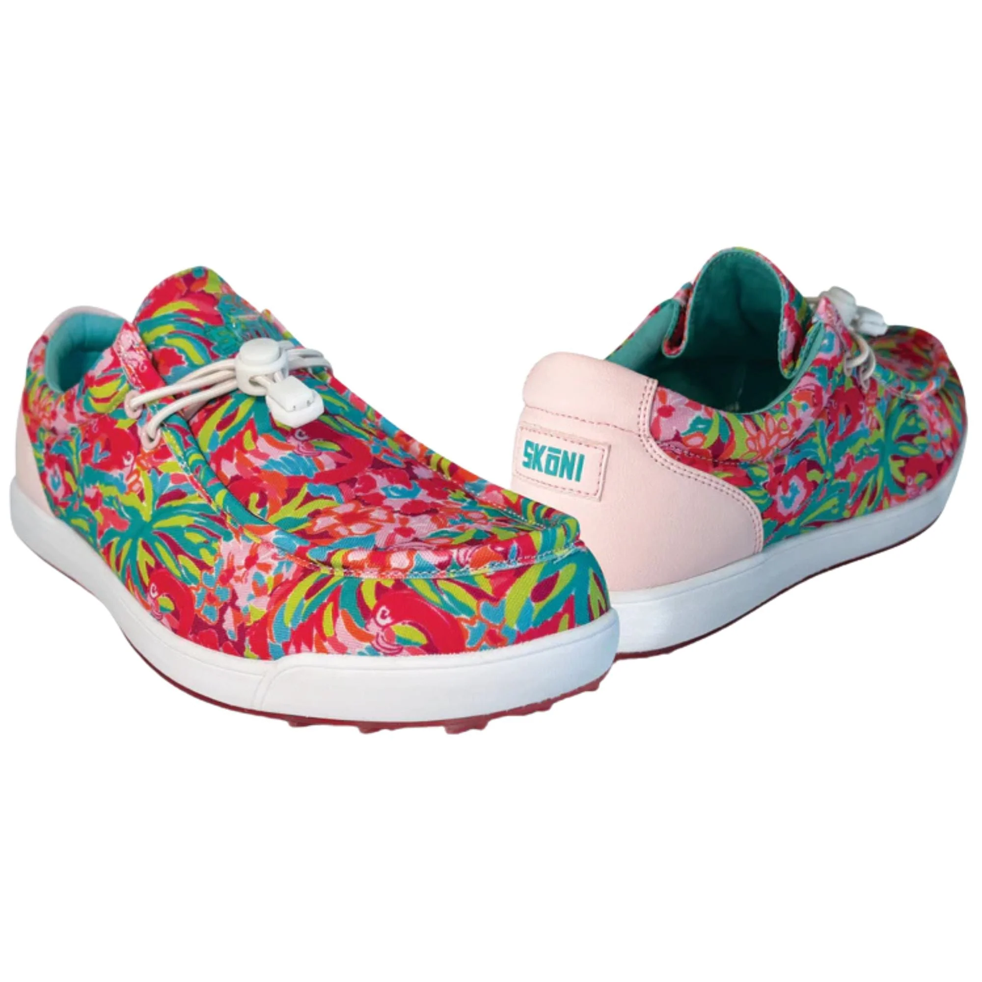 SKŌNI Men's Golf Shoe Waterproof- Pink Floral - Image 2