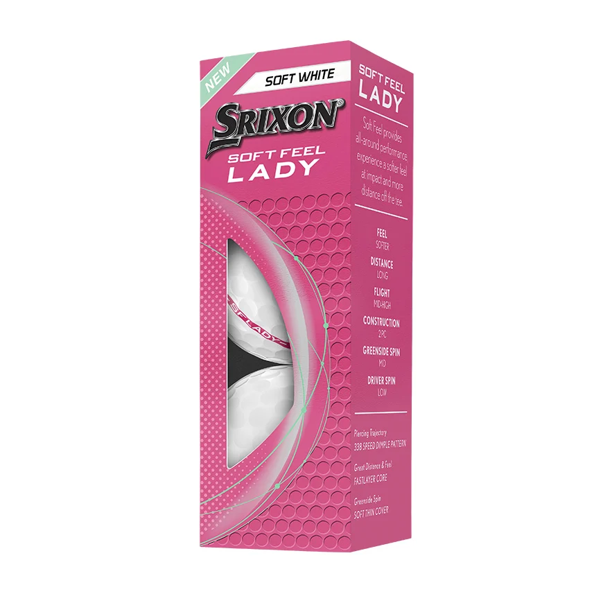 Srixon 2025 Soft Feel Lady 9 Soft White Golf Balls - Image 5