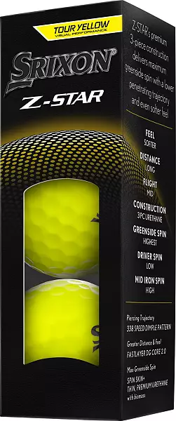 Srixon 2025 Z-Star 9 Yellow Golf Balls - Image 5