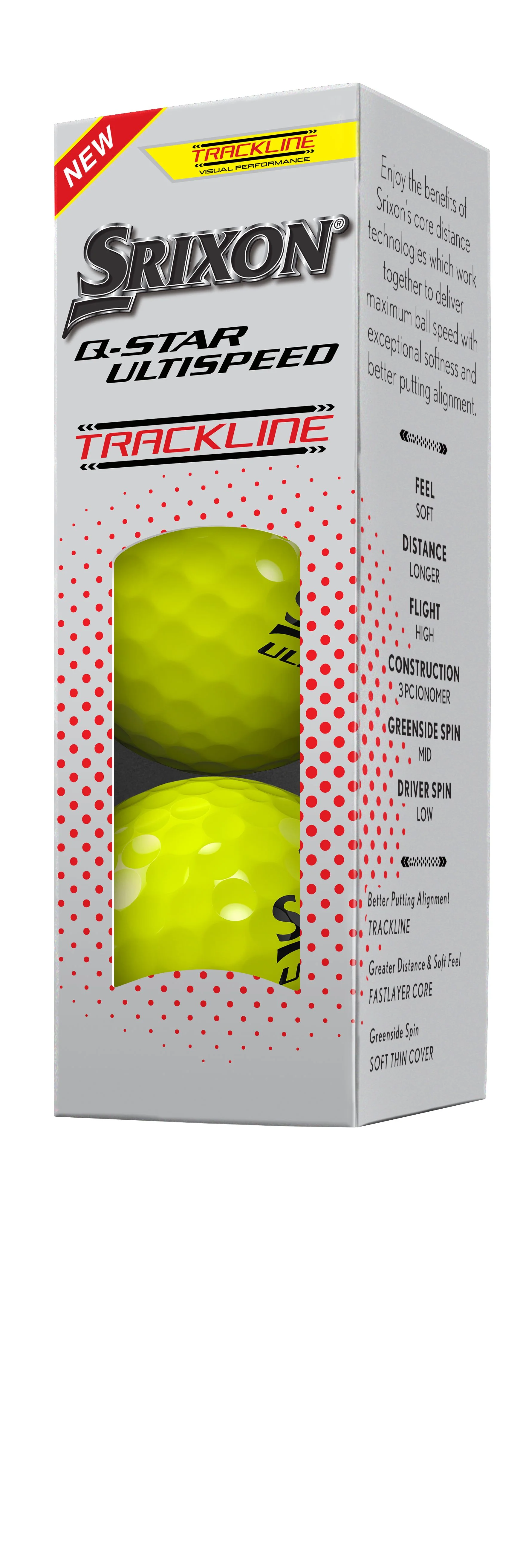 Srixon 2026 Q-Star Ultispeed TrackLine Yellow Golf Balls - Image 2