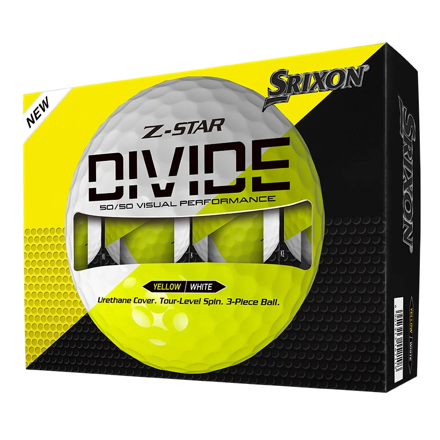 Srixon Z-Star 9 Divide White/Yellow Golf Balls