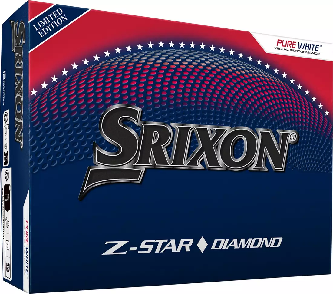 Srixon Z-Star Diamond Limited Edition USA 2025 Pure White Golf Balls - Image 2