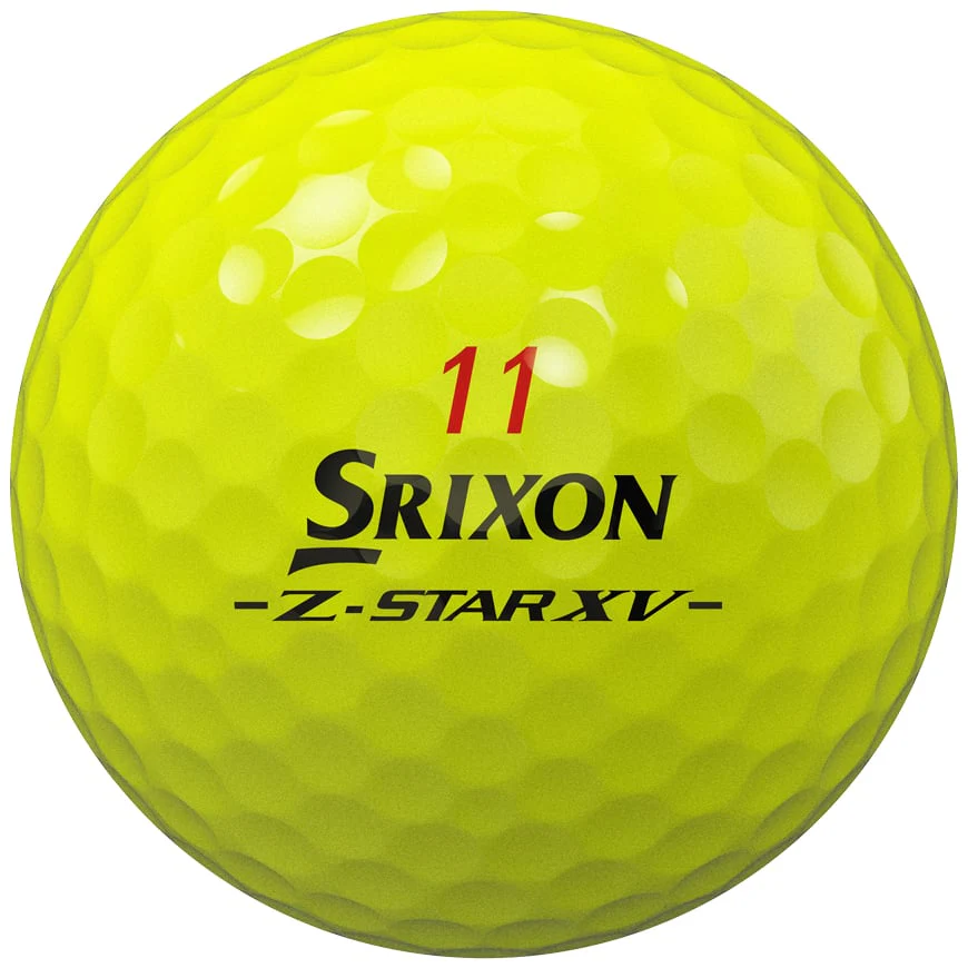 Srixon Z-Star XV 9 Divide Yellow/White Golf Balls - Image 3