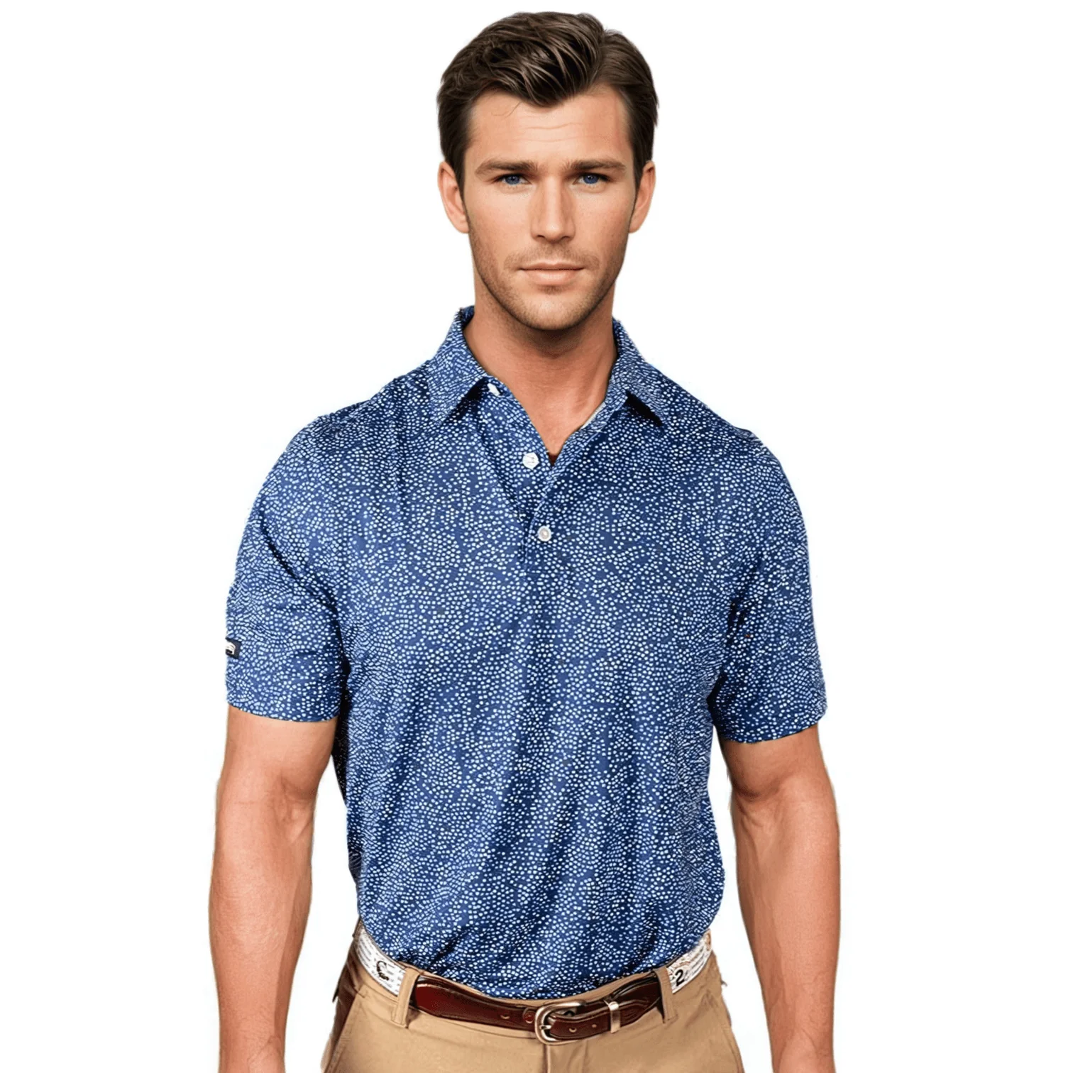 Starry Night Men's Polo - Image 2
