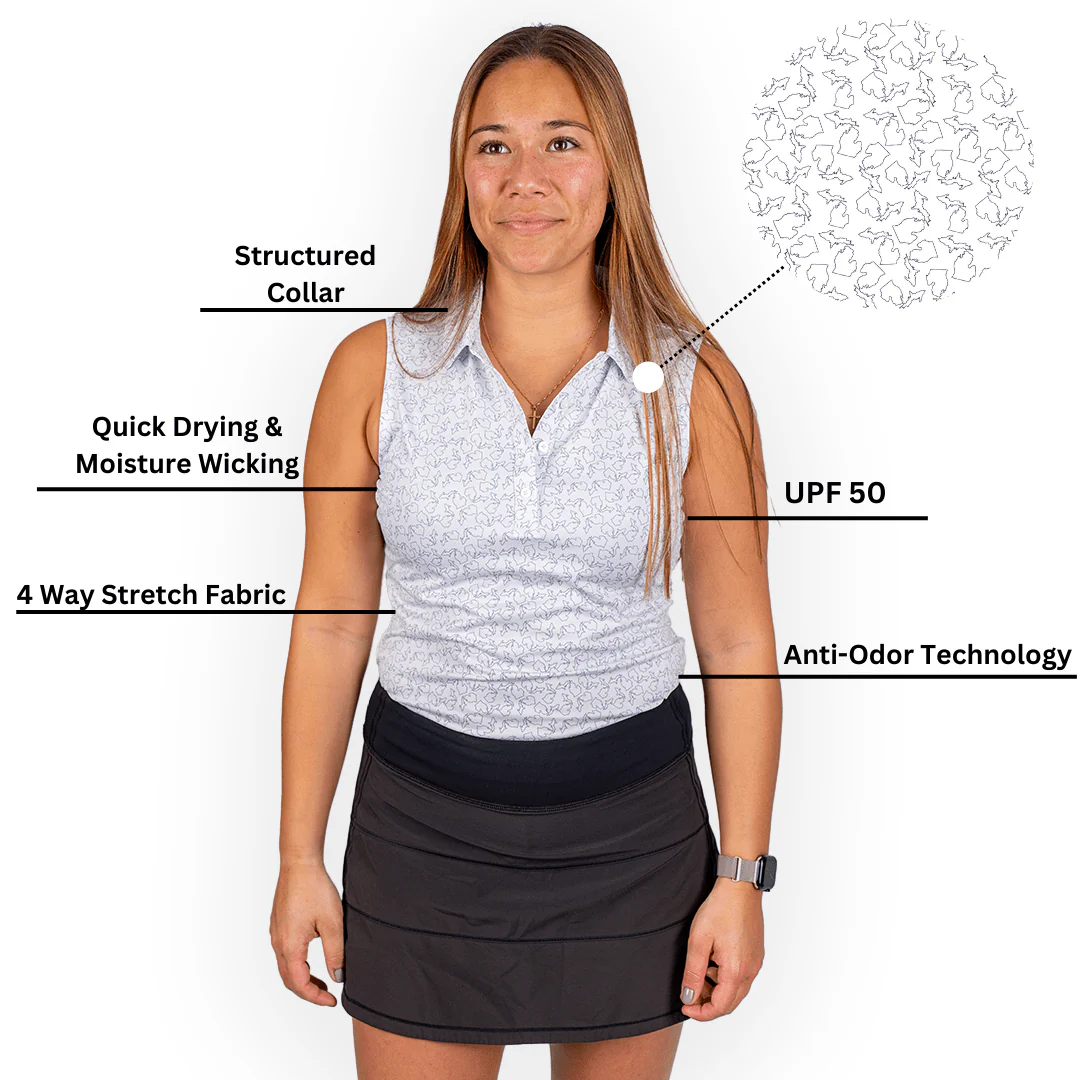 State of Michigan Women's Polo (Sleeveless) - Image 3